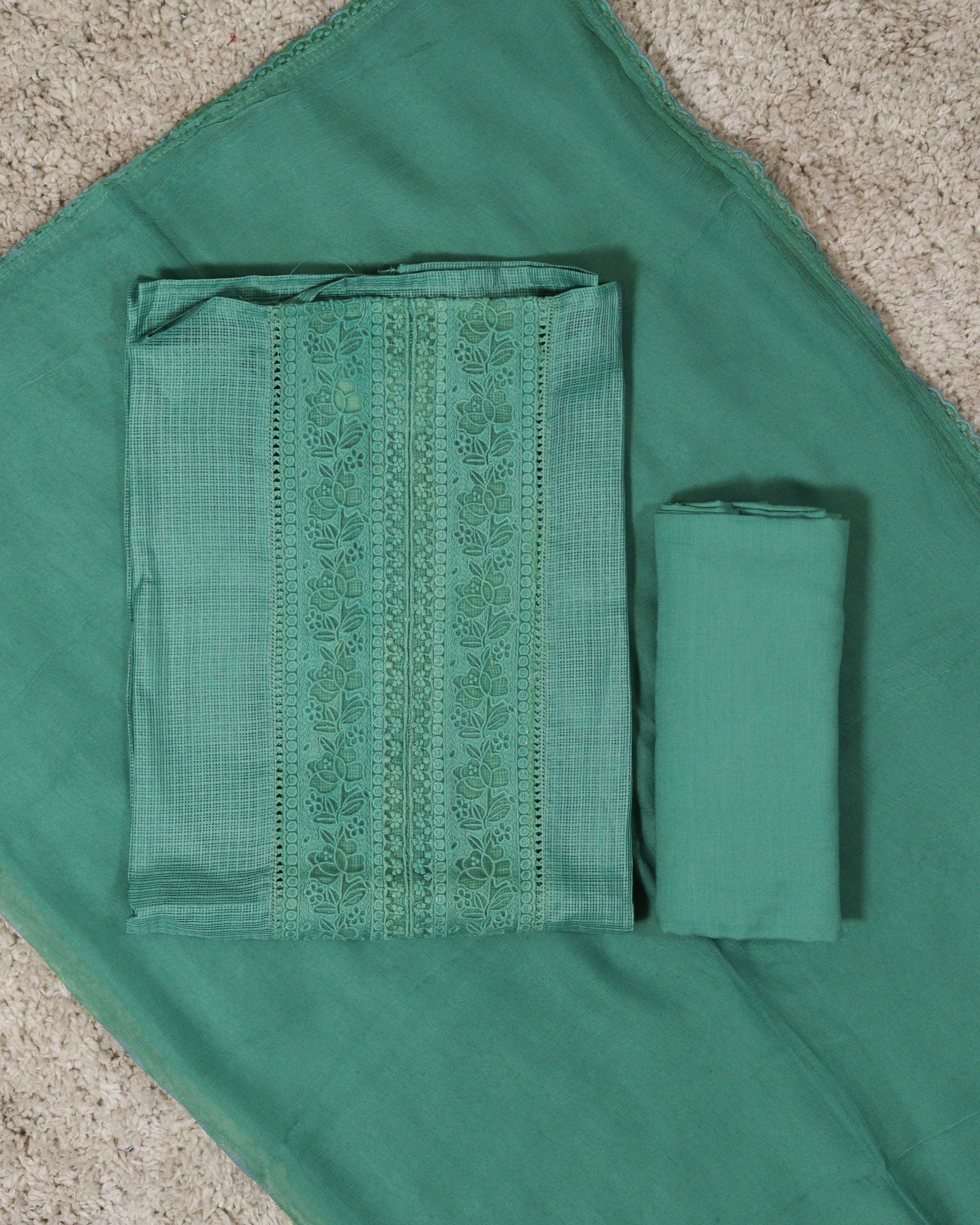 Load image into Gallery viewer, Silky Kota Unstitched Suit-7167
