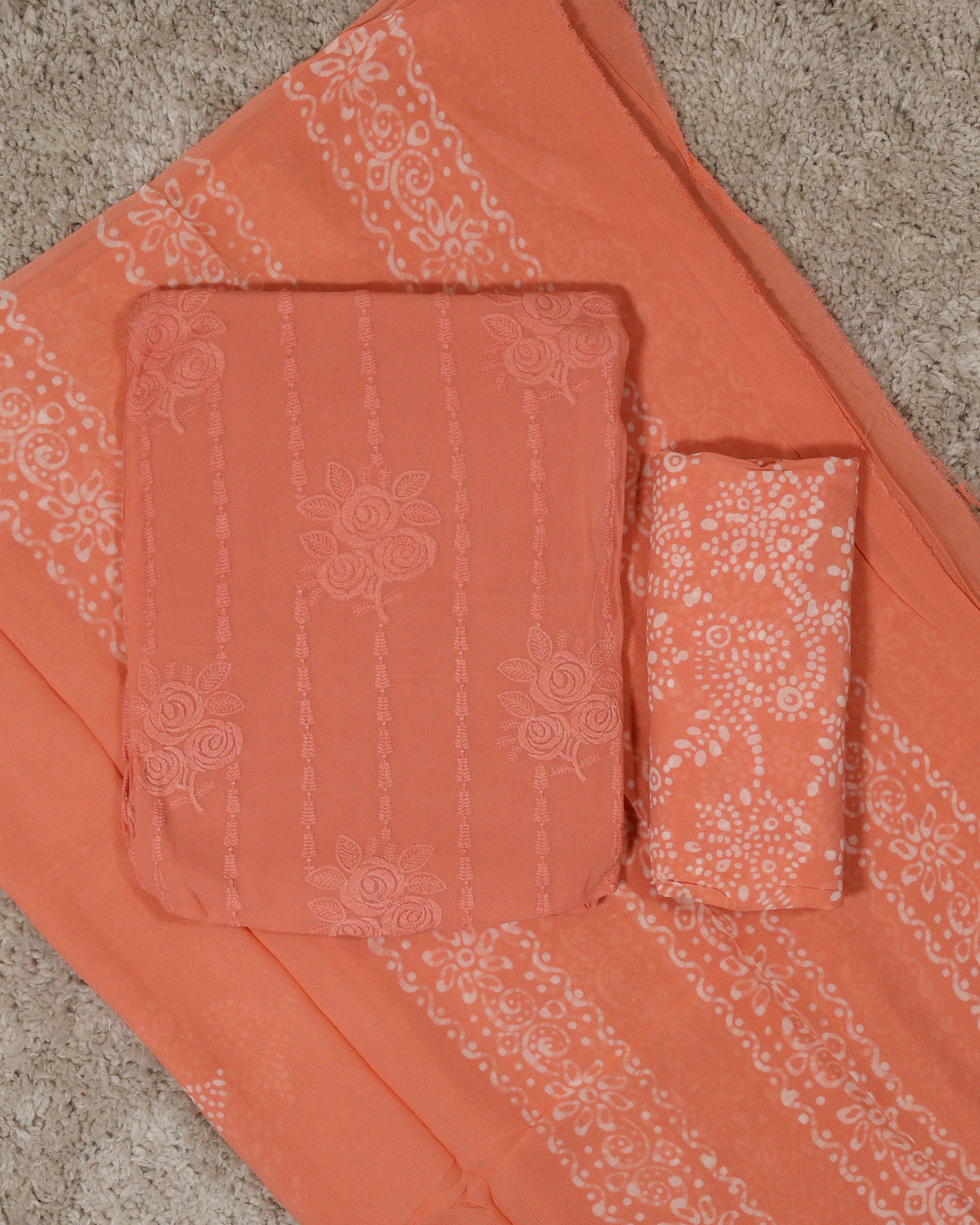 Load image into Gallery viewer, Georgette Unstitched-7162
