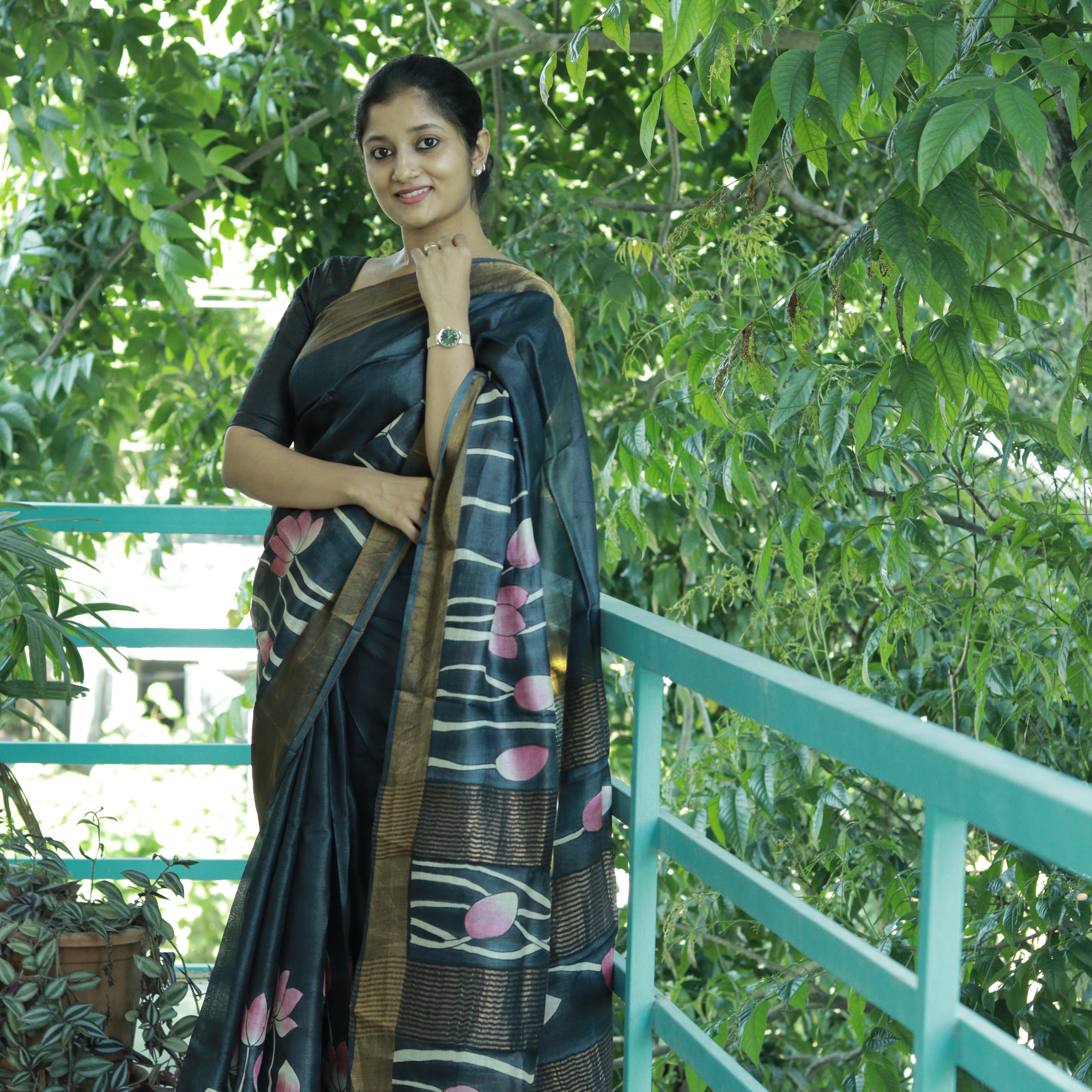 Load image into Gallery viewer, Hand Painted Tussar Silk Saree-3541 Pre-Booking
