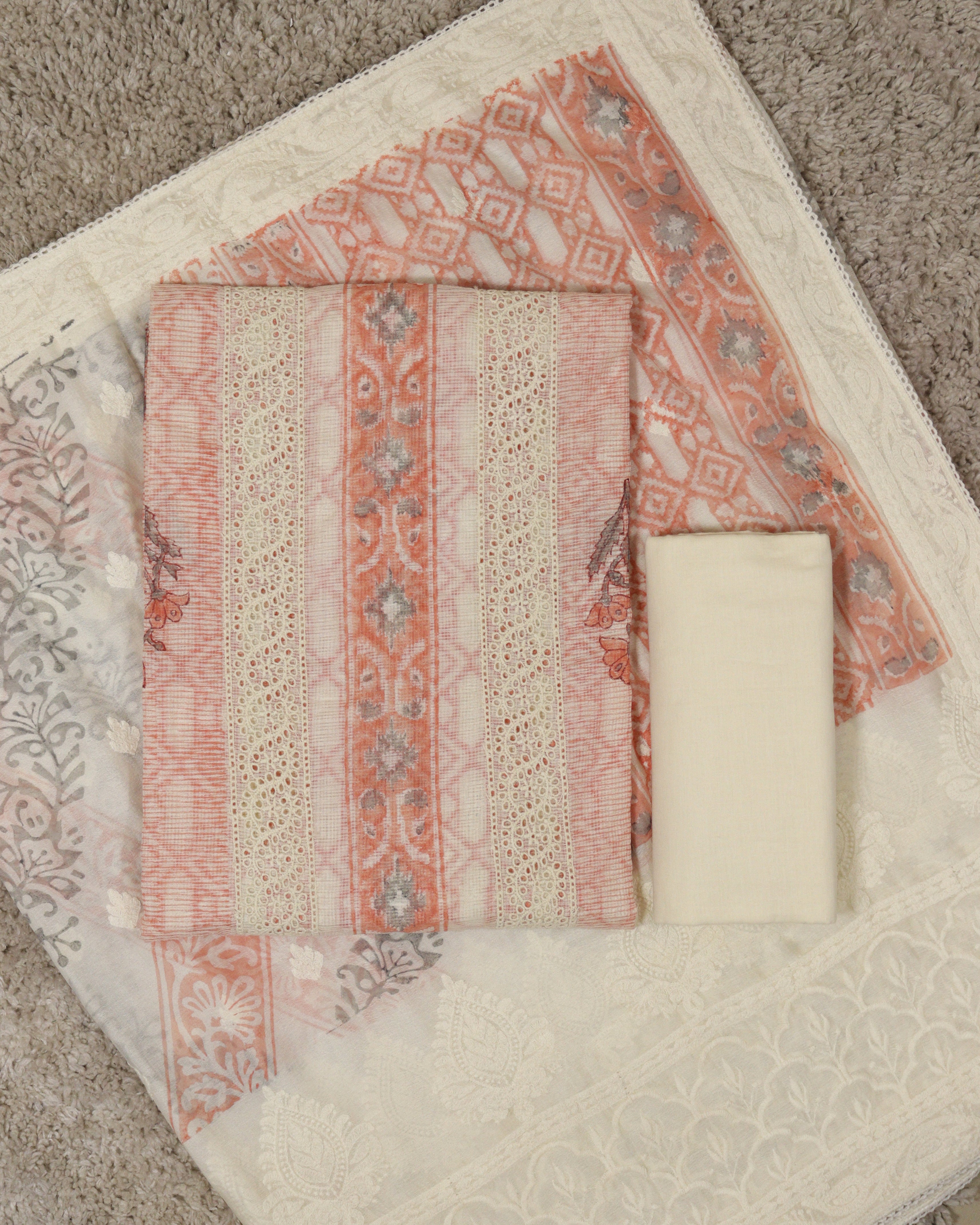 Load image into Gallery viewer, Silky Kota Unstitched Suit-7168
