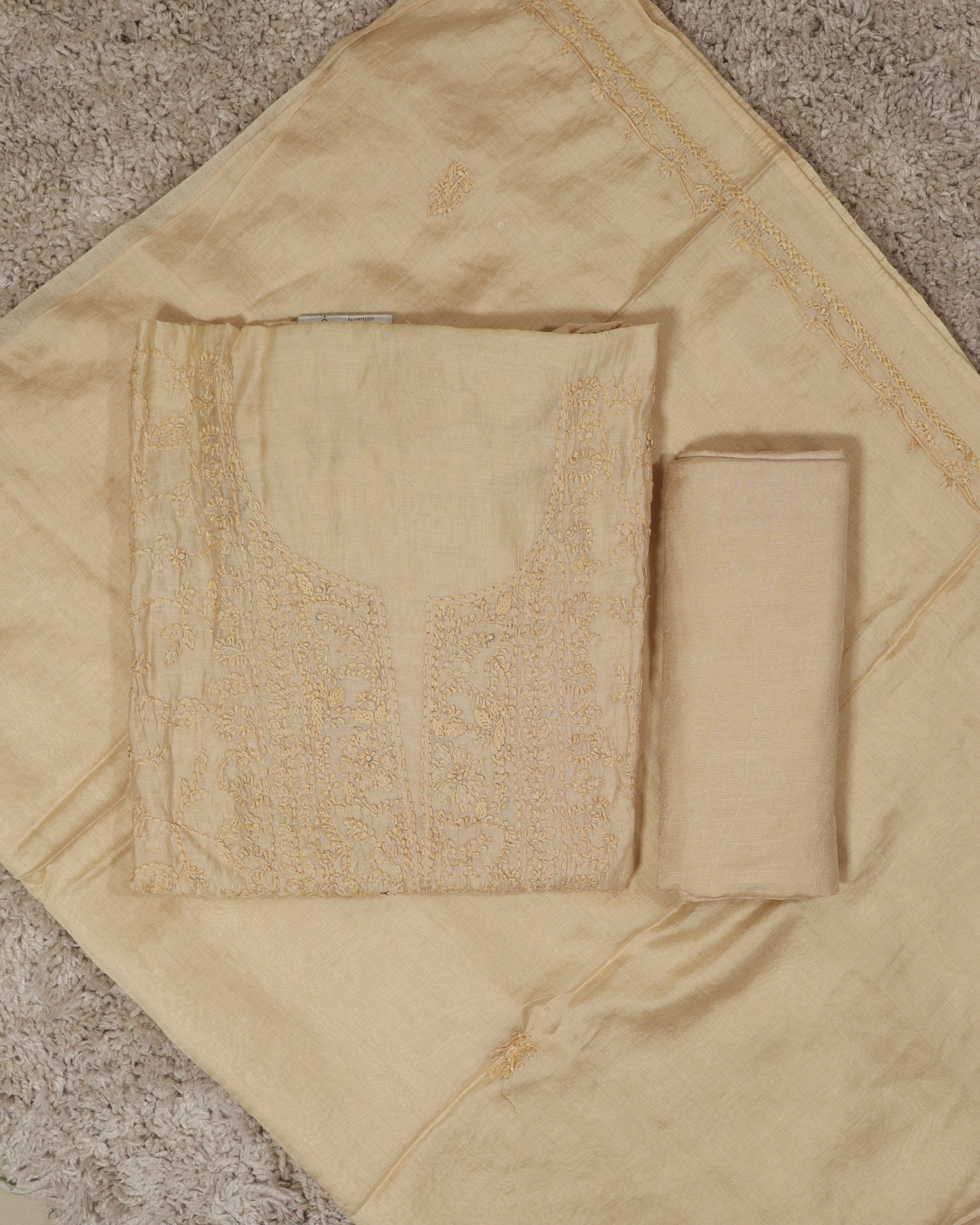 Load image into Gallery viewer, Mul Chanderi Unstitched Suit-7316
