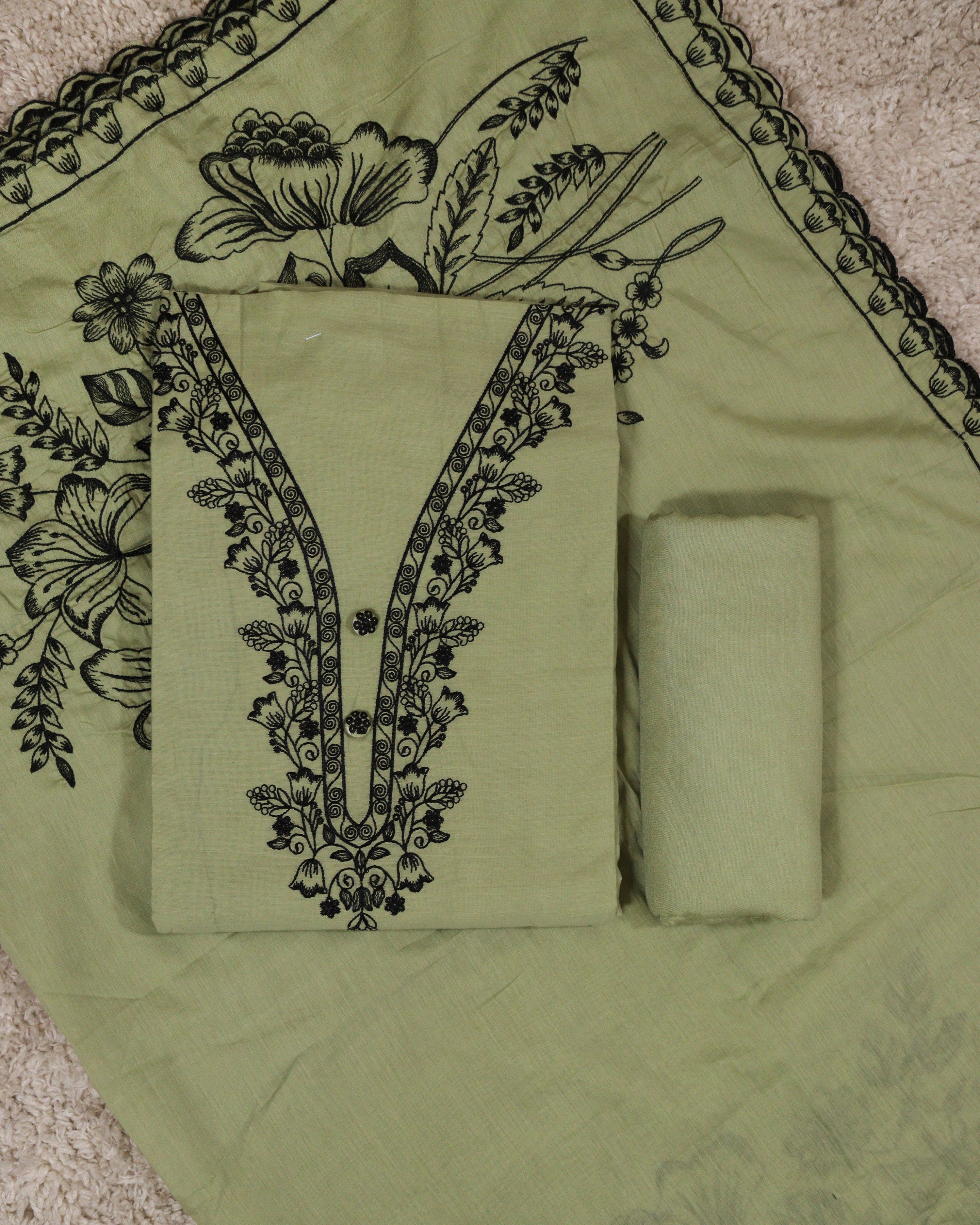 Load image into Gallery viewer, Chanderi Silk Unstitched Suit-3241
