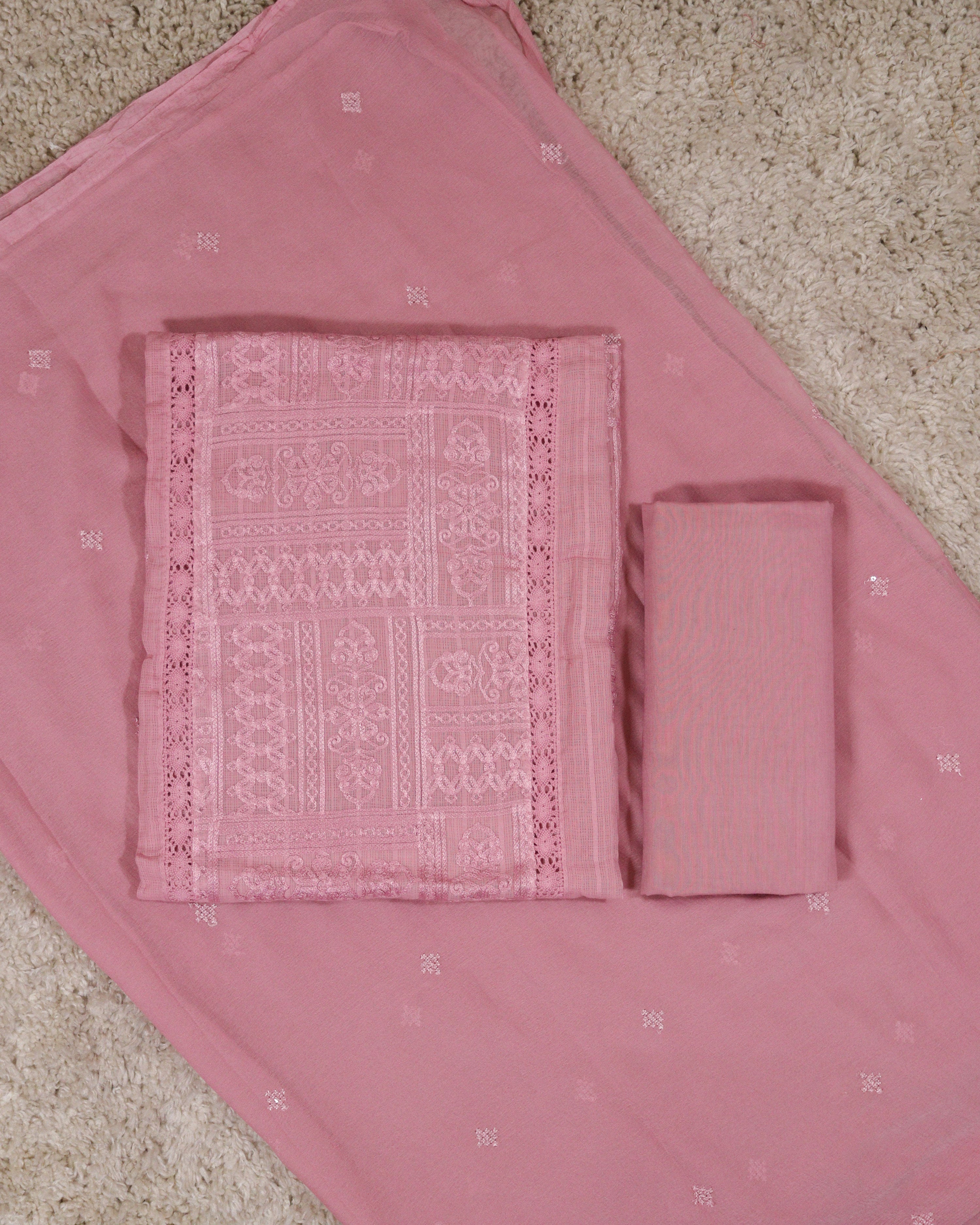 Load image into Gallery viewer, Kota Cotton Unstitched Suit-3231
