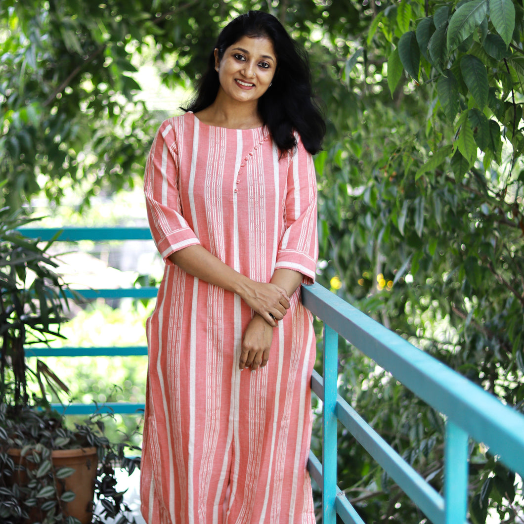 Pure Handloom Kurti - 3639