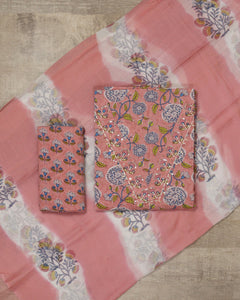 Pure Cotton Unstitched Suit- 5183