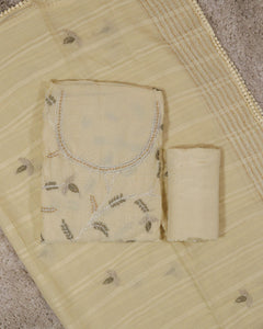 Mul chanderi unstitched suit 3760