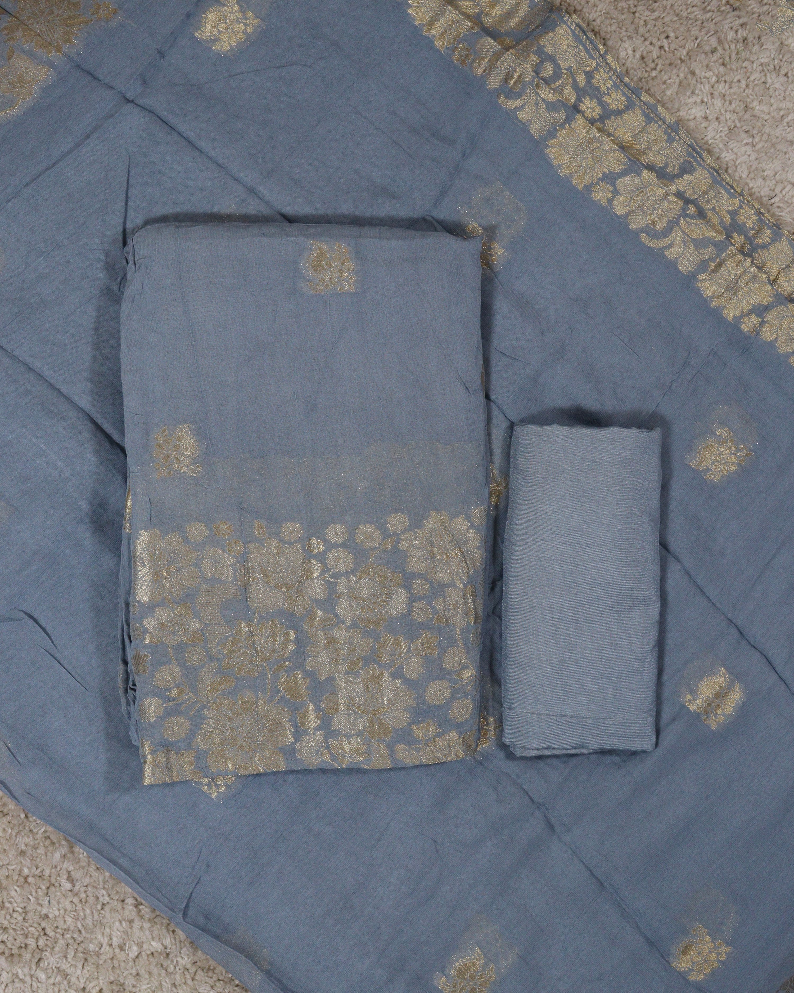 Load image into Gallery viewer, Viscose Organza unstitched Suit-3757
