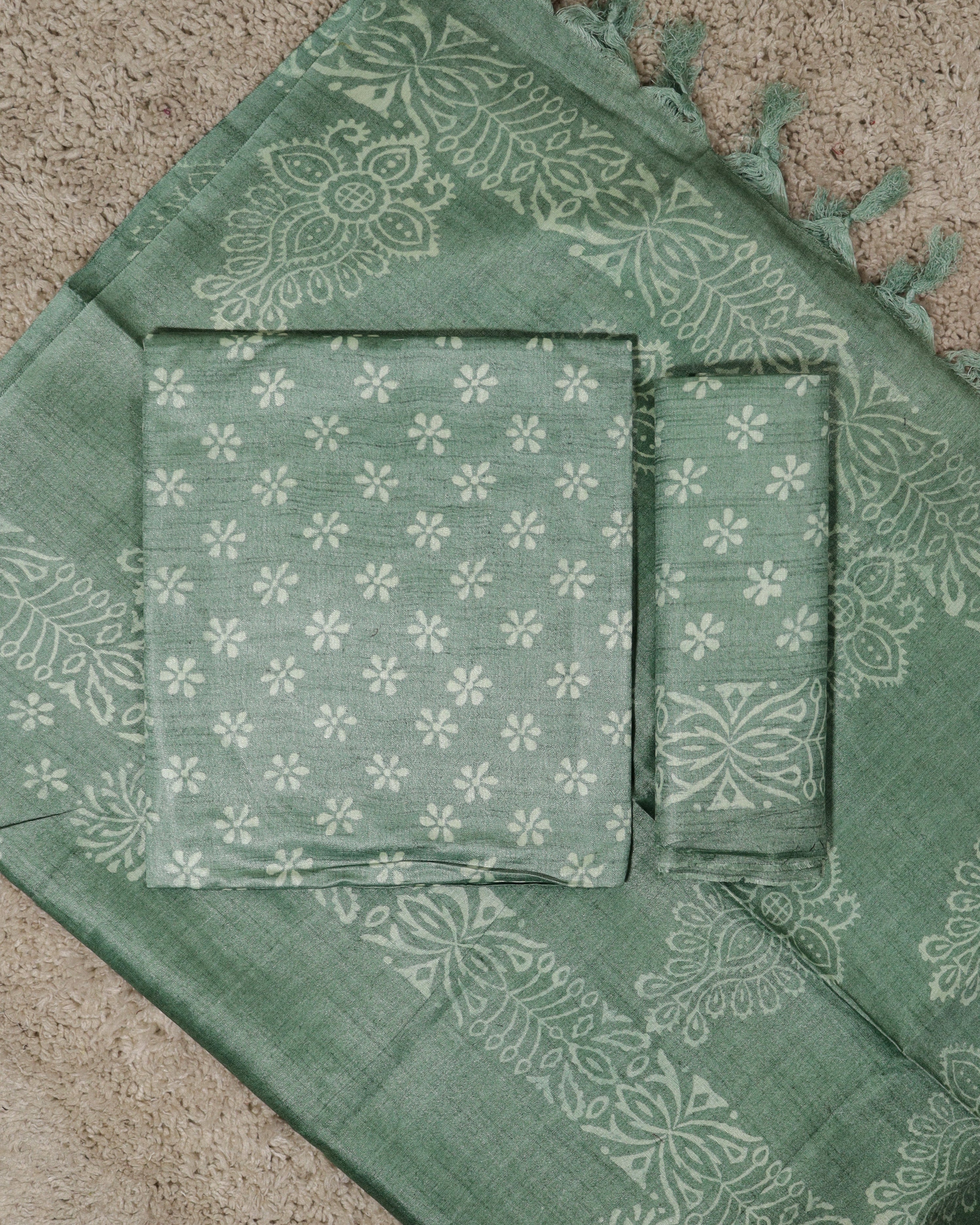 Load image into Gallery viewer, Katan Silk Unstitched Suit-8239

