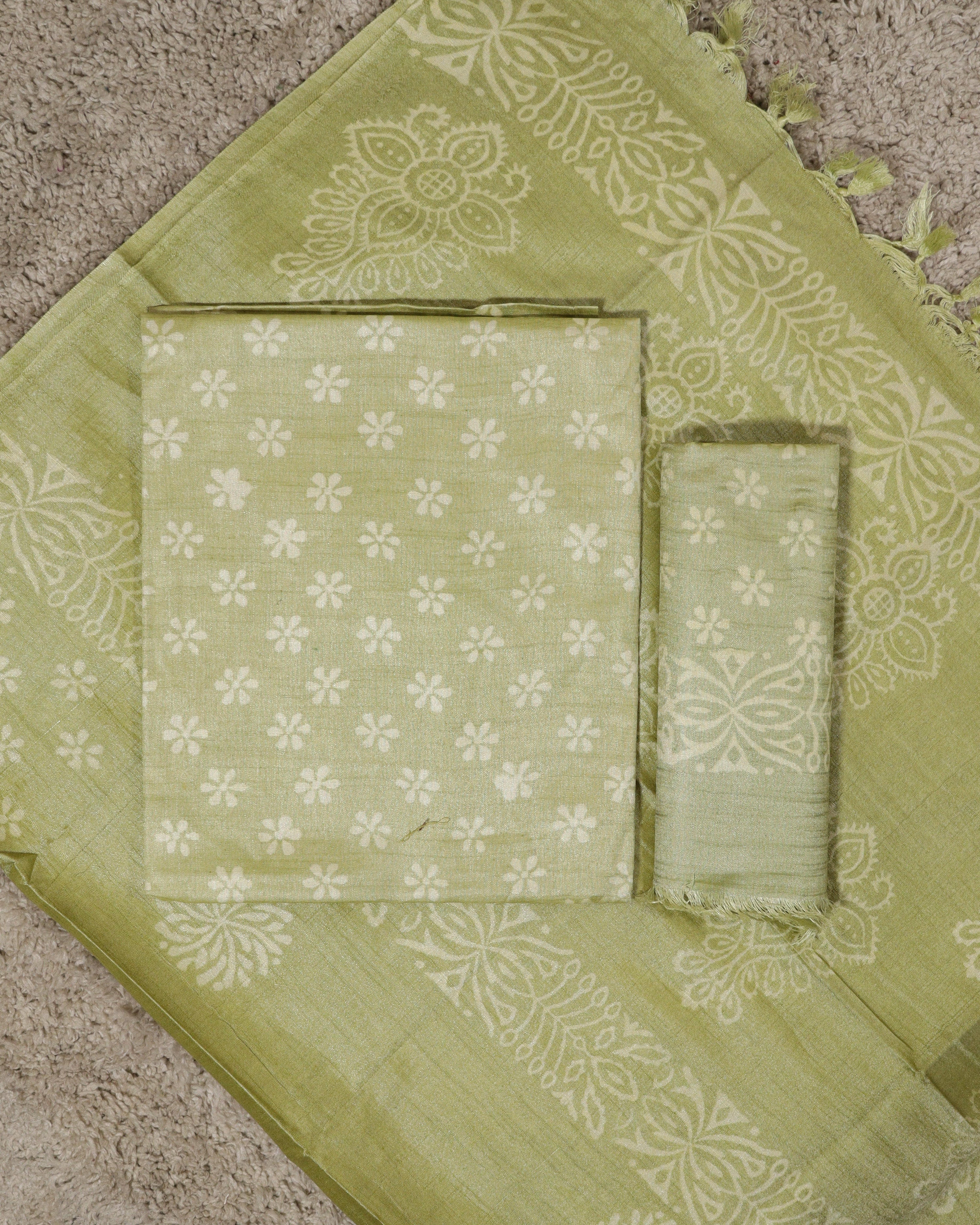 Load image into Gallery viewer, Katan Silk Unstitched Suit-8239
