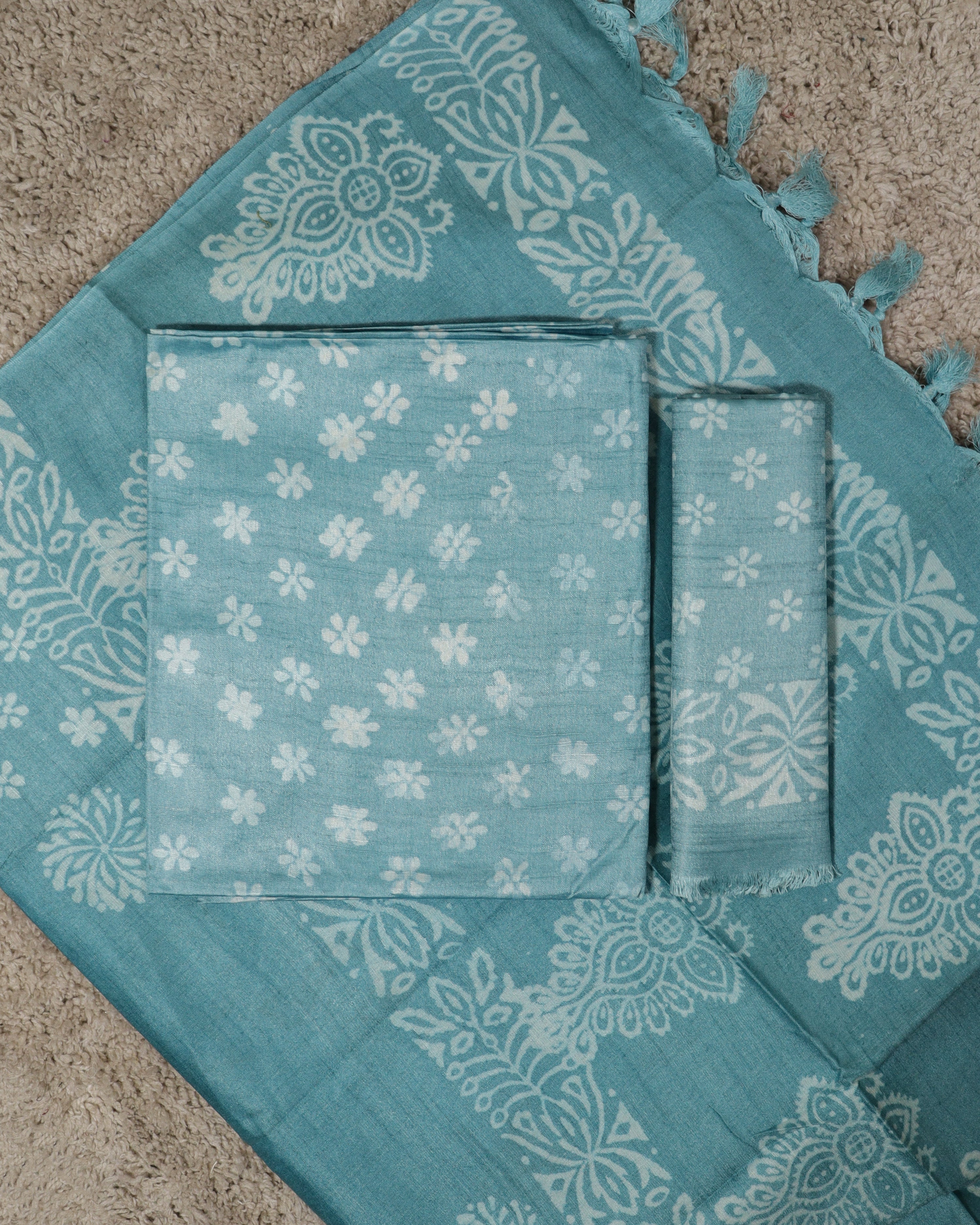 Load image into Gallery viewer, Katan Silk Unstitched Suit-8239
