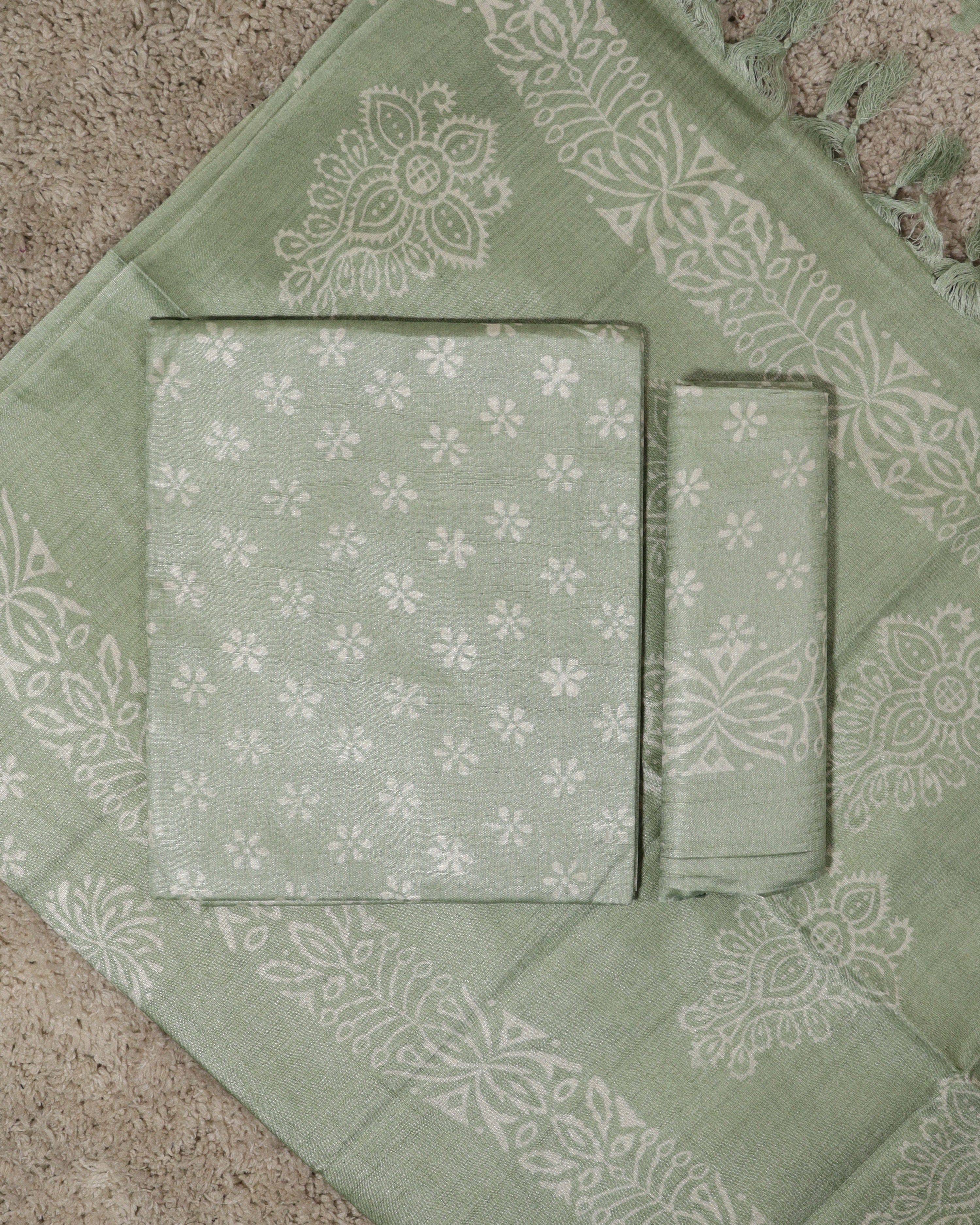 Load image into Gallery viewer, Katan Silk Unstitched Suit-8239
