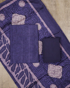 Semi Silk Unstitched Suit-5272