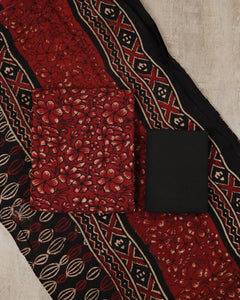 Modal Muslin Silk Unstitched Suit -5353