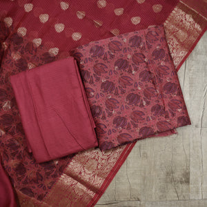 Maheswari Silk Unstitched Suit - 3939