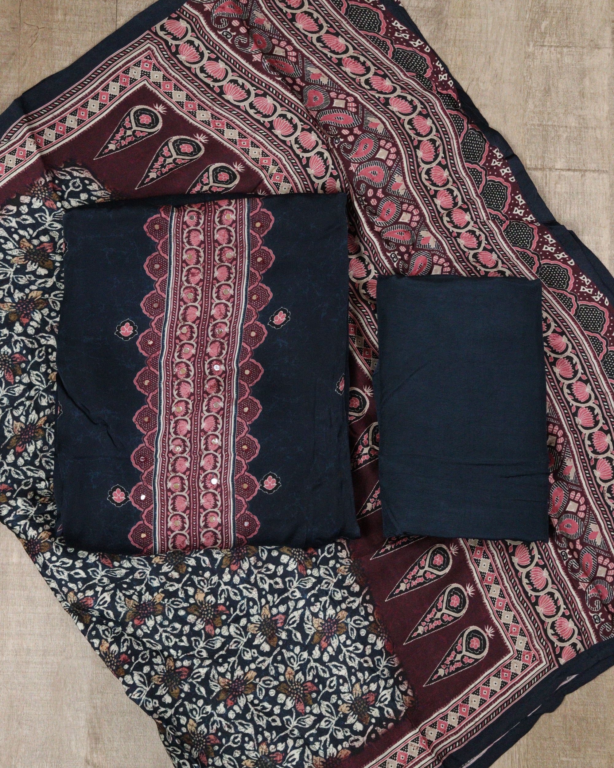 Load image into Gallery viewer, Pure Modal Muslin Silk Unstitched - 00196
