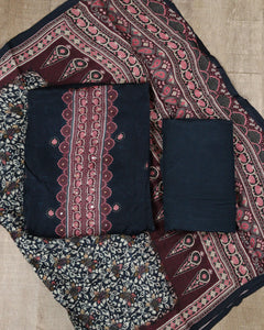 Pure Modal Muslin Silk Unstitched - 00196