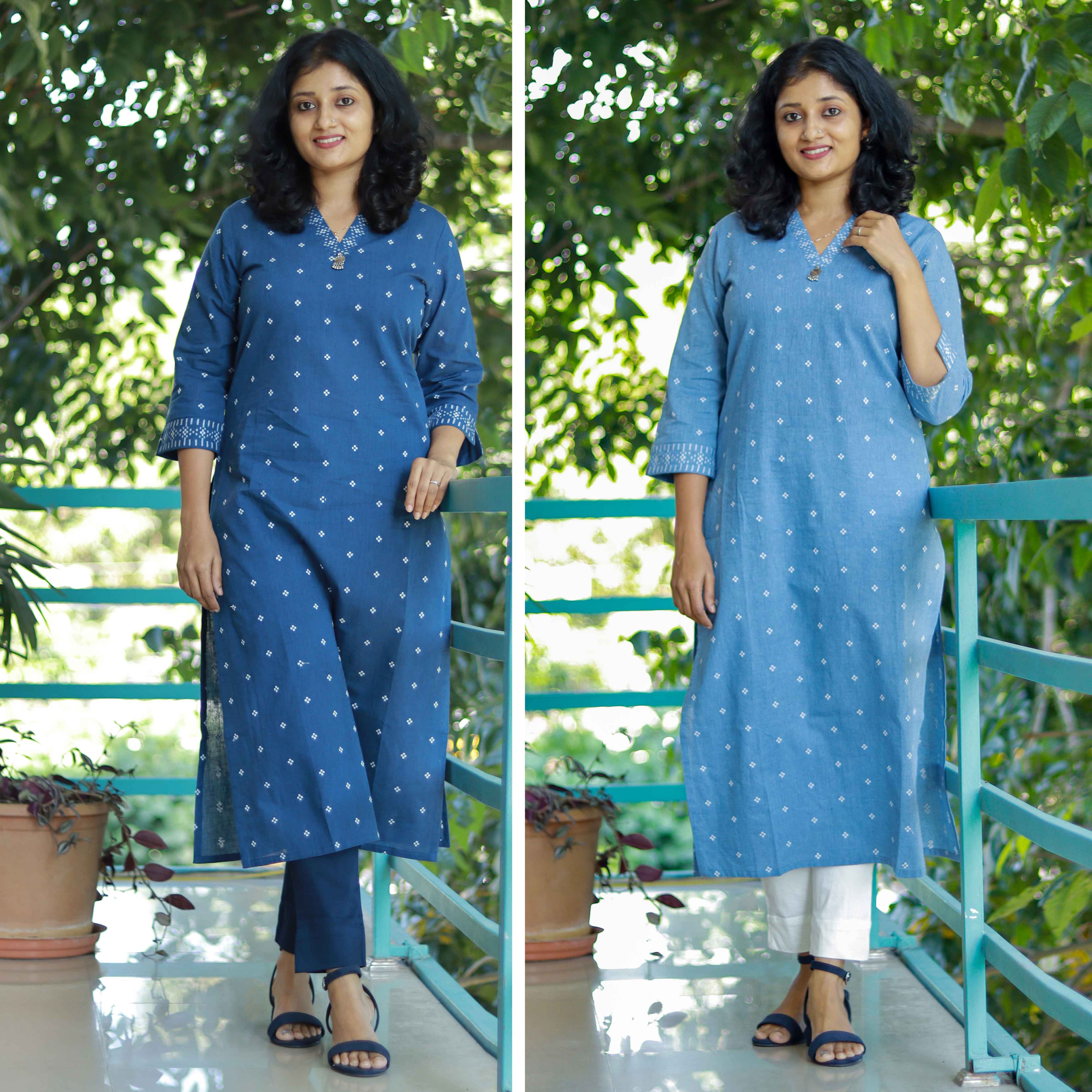 Load image into Gallery viewer, Pure Cotton Casual Kurti - 3730
