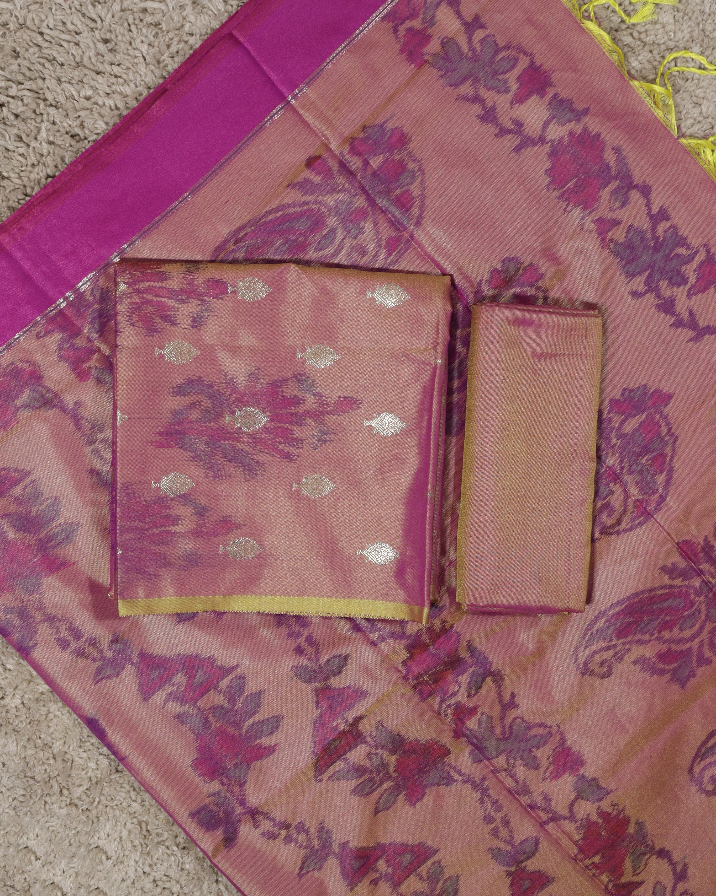 Load image into Gallery viewer, Semi Silk Unstitched Suit-8212
