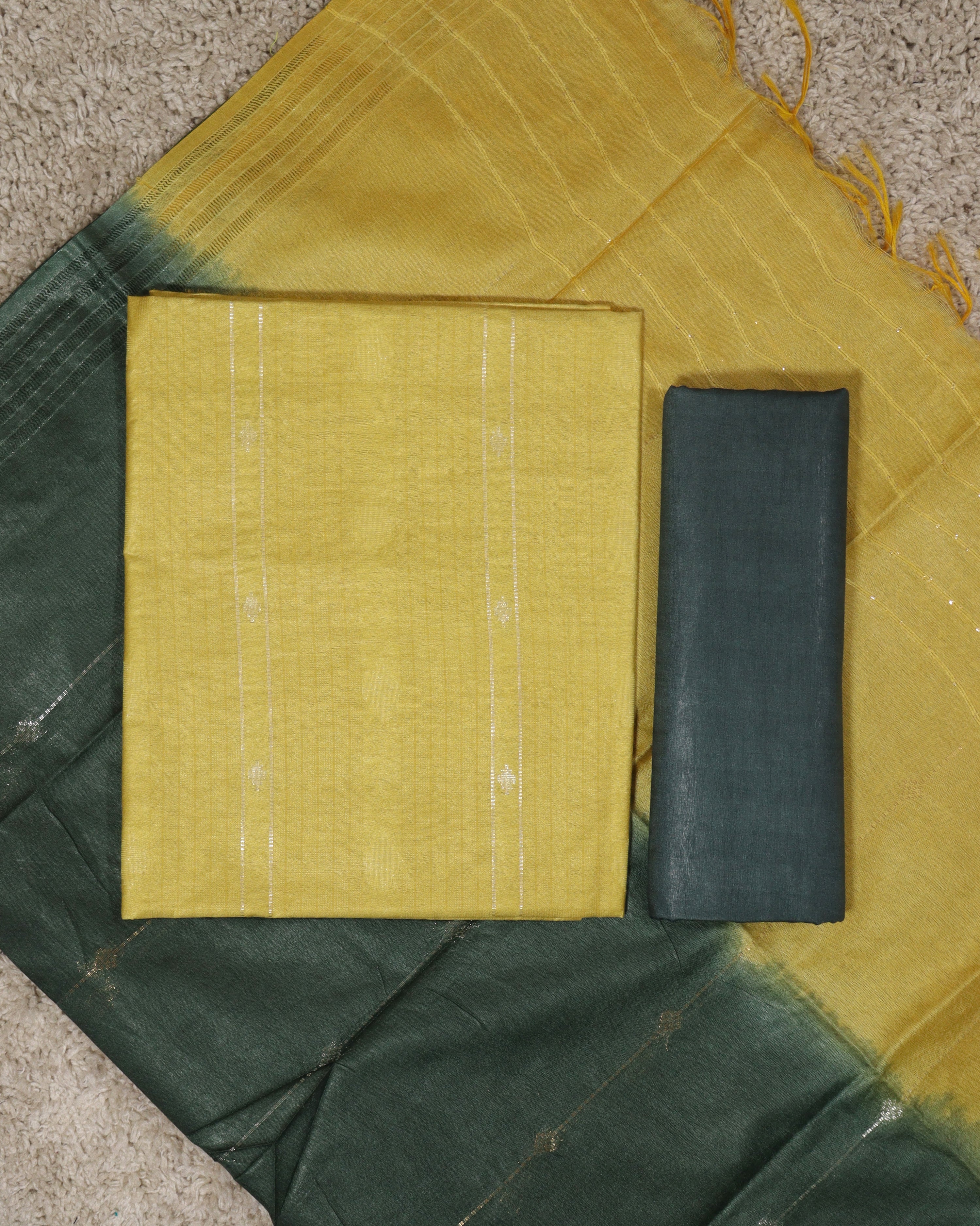 Load image into Gallery viewer, Semi Silk Unstitched Suit-8176
