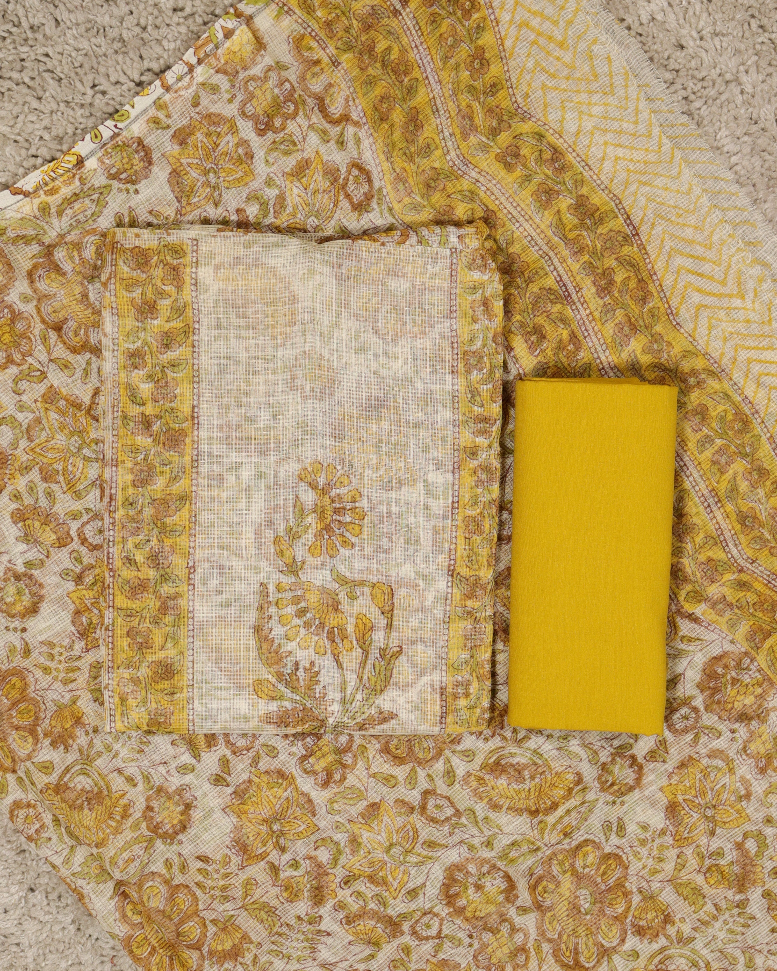 Load image into Gallery viewer, Kota Doria Unstitched Suit-8301
