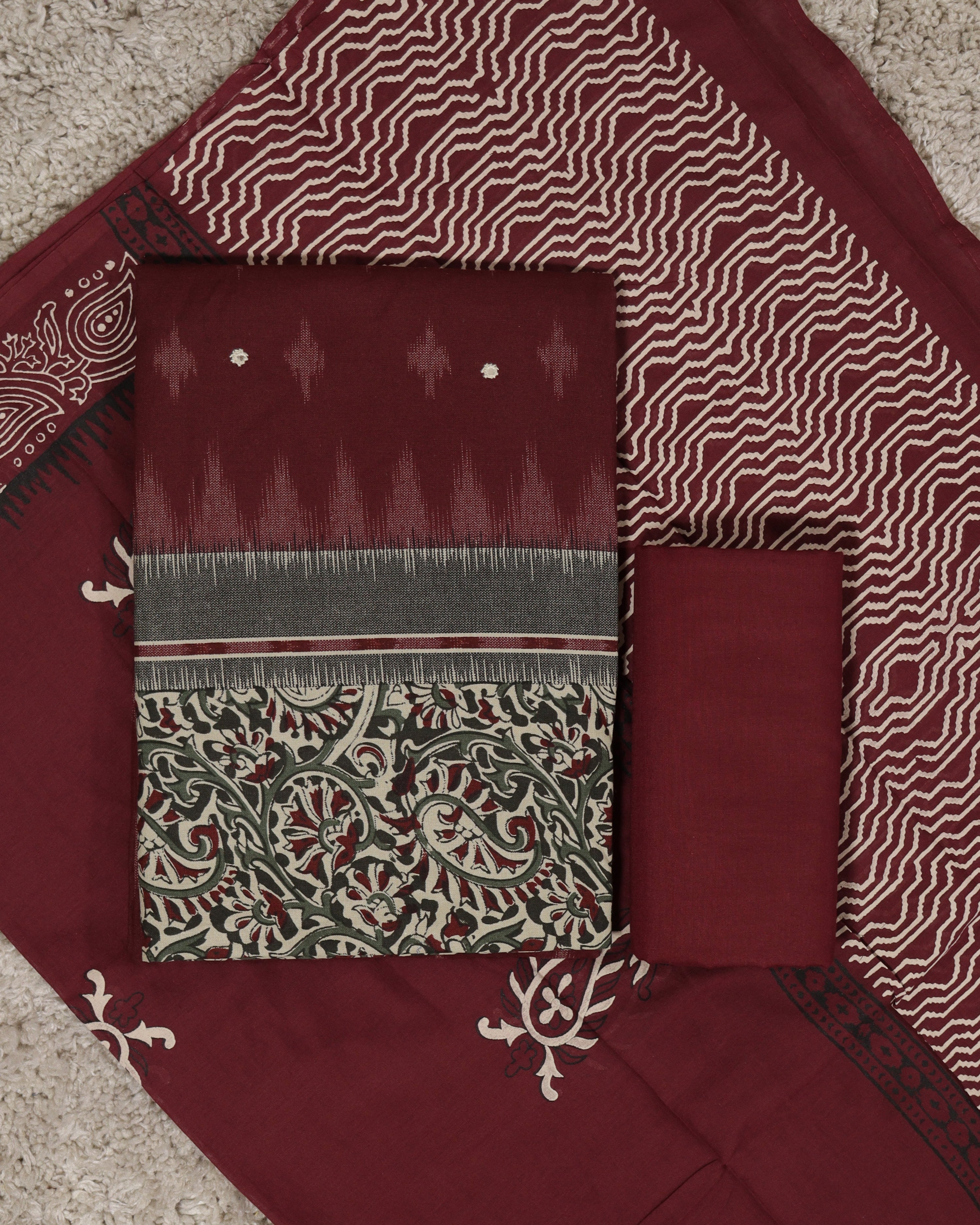 Load image into Gallery viewer, Cotton Unstitched Suit-8559
