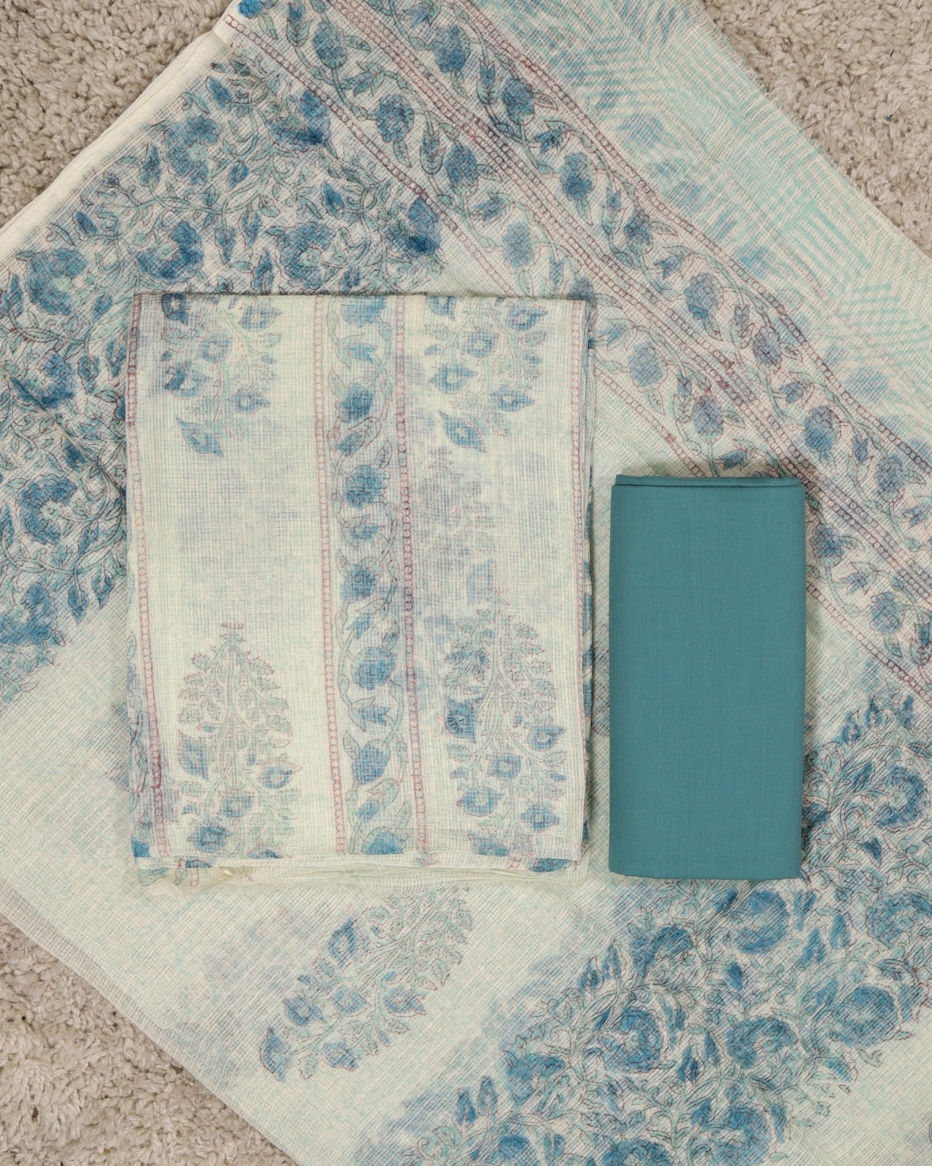 Load image into Gallery viewer, Kota Doria Unstitched Suit-8301
