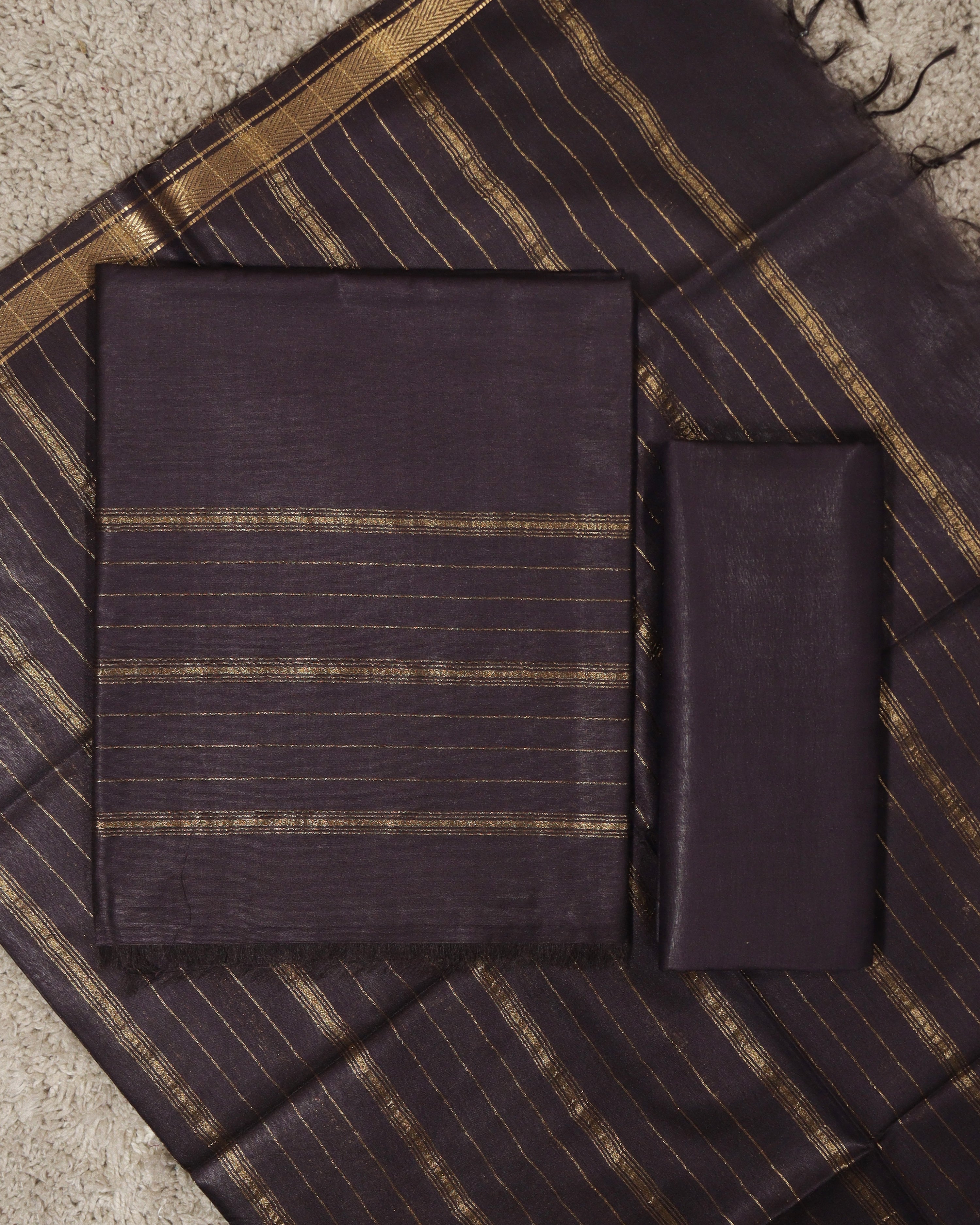 Load image into Gallery viewer, Semi Tussar Silk Unstitched Suit-8786
