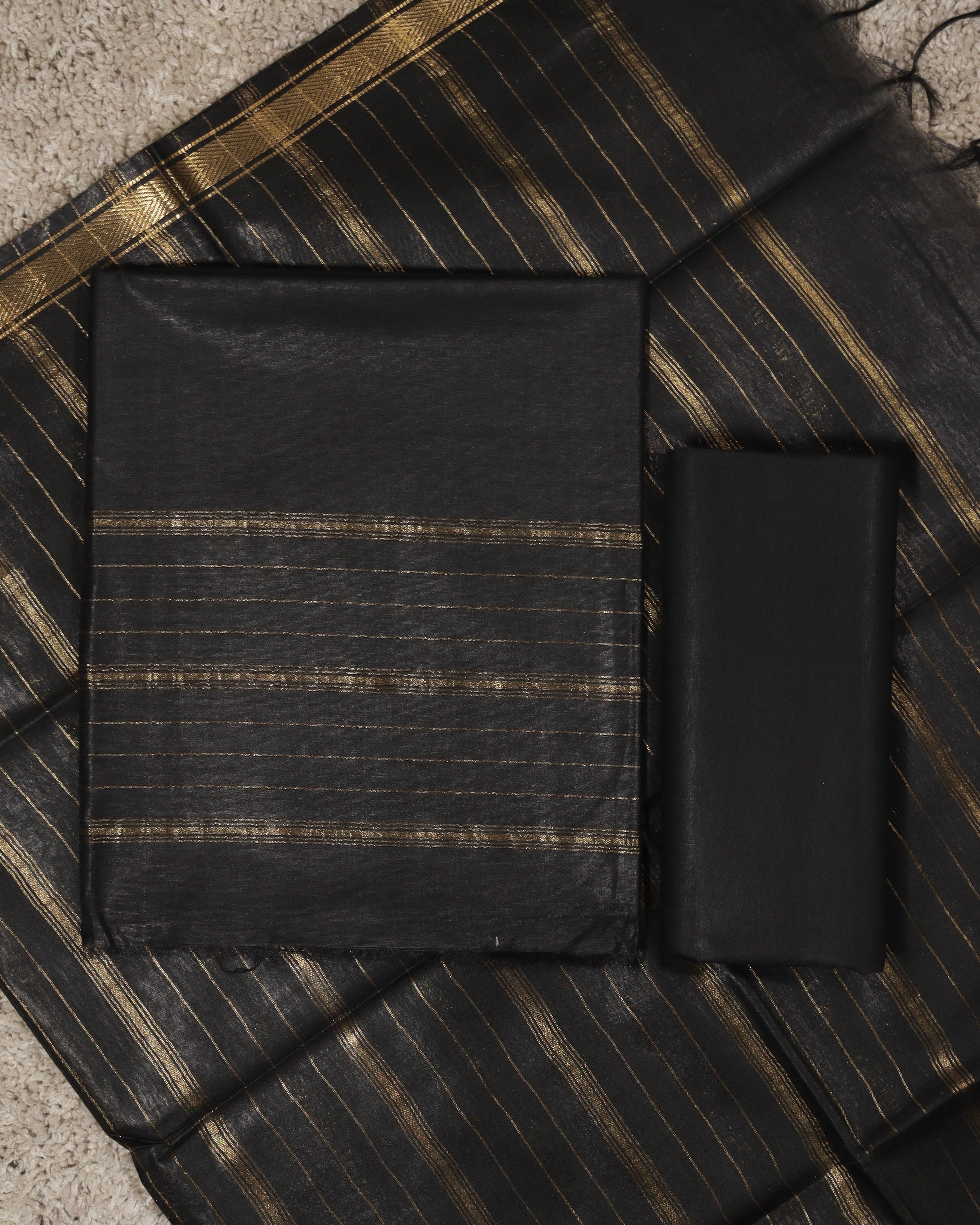 Load image into Gallery viewer, Semi Tussar Silk Unstitched Suit-8786
