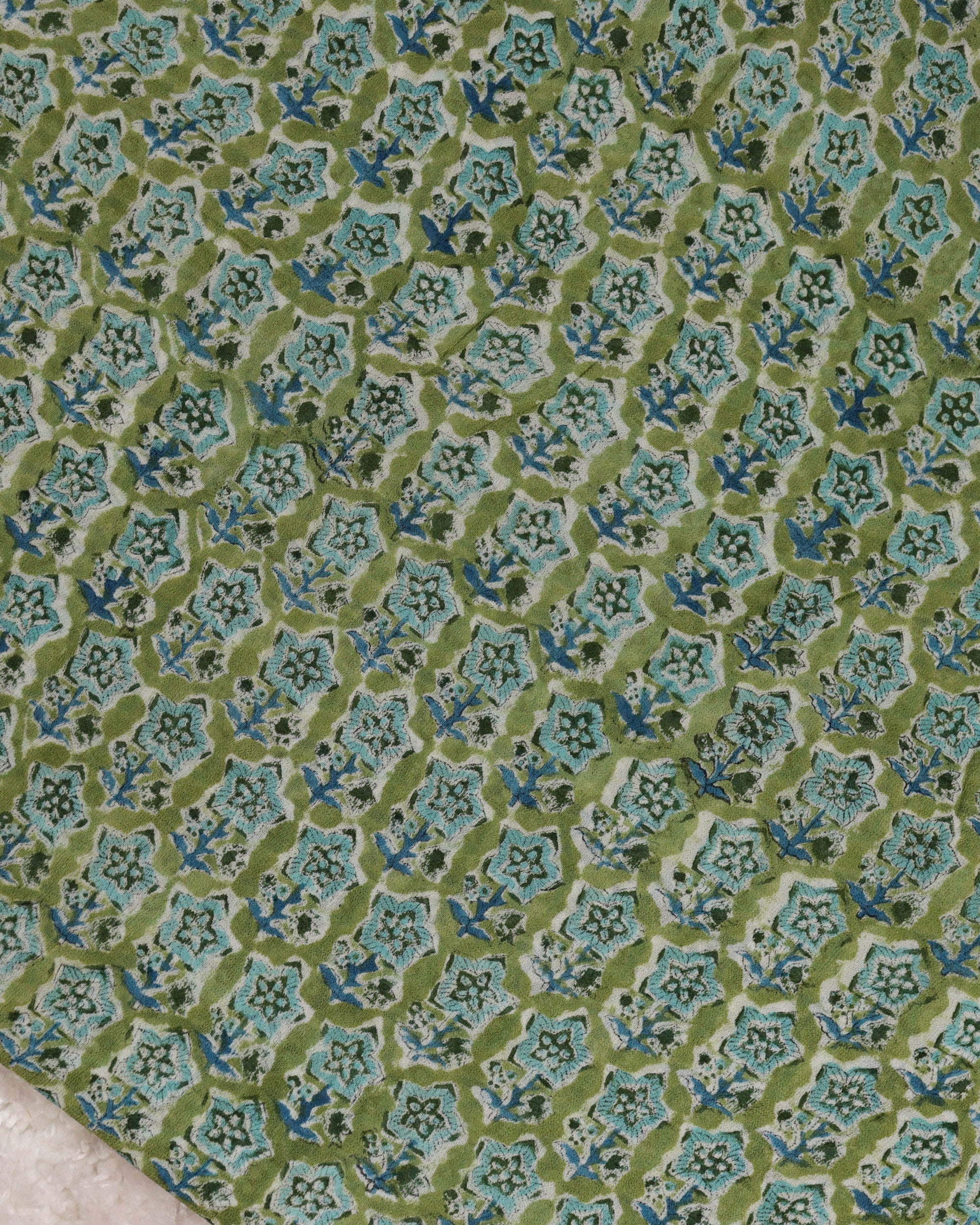 Load image into Gallery viewer, Hand-Block Georgette Fabric -0508
