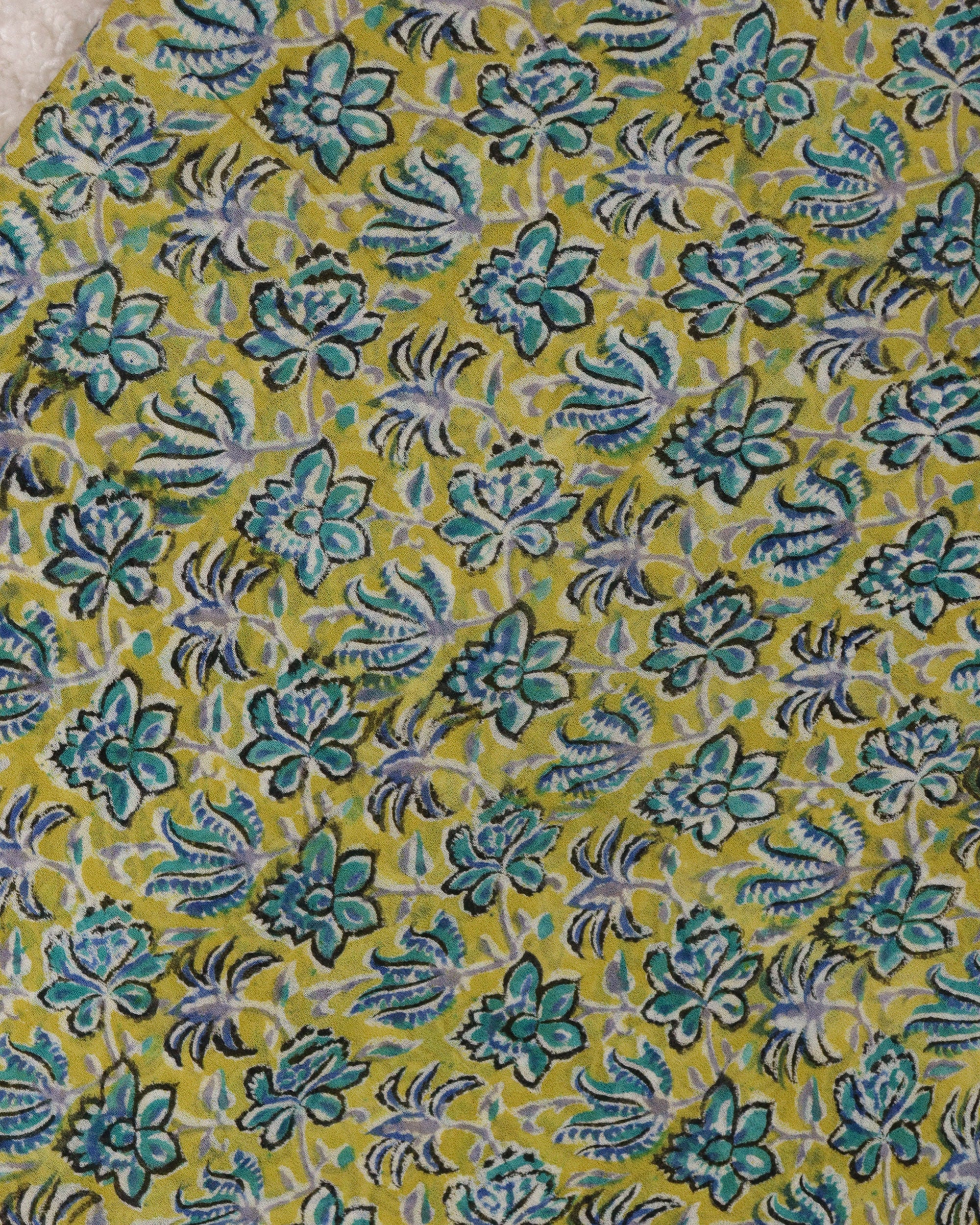 Load image into Gallery viewer, Hand-Block Georgette Fabric -0508
