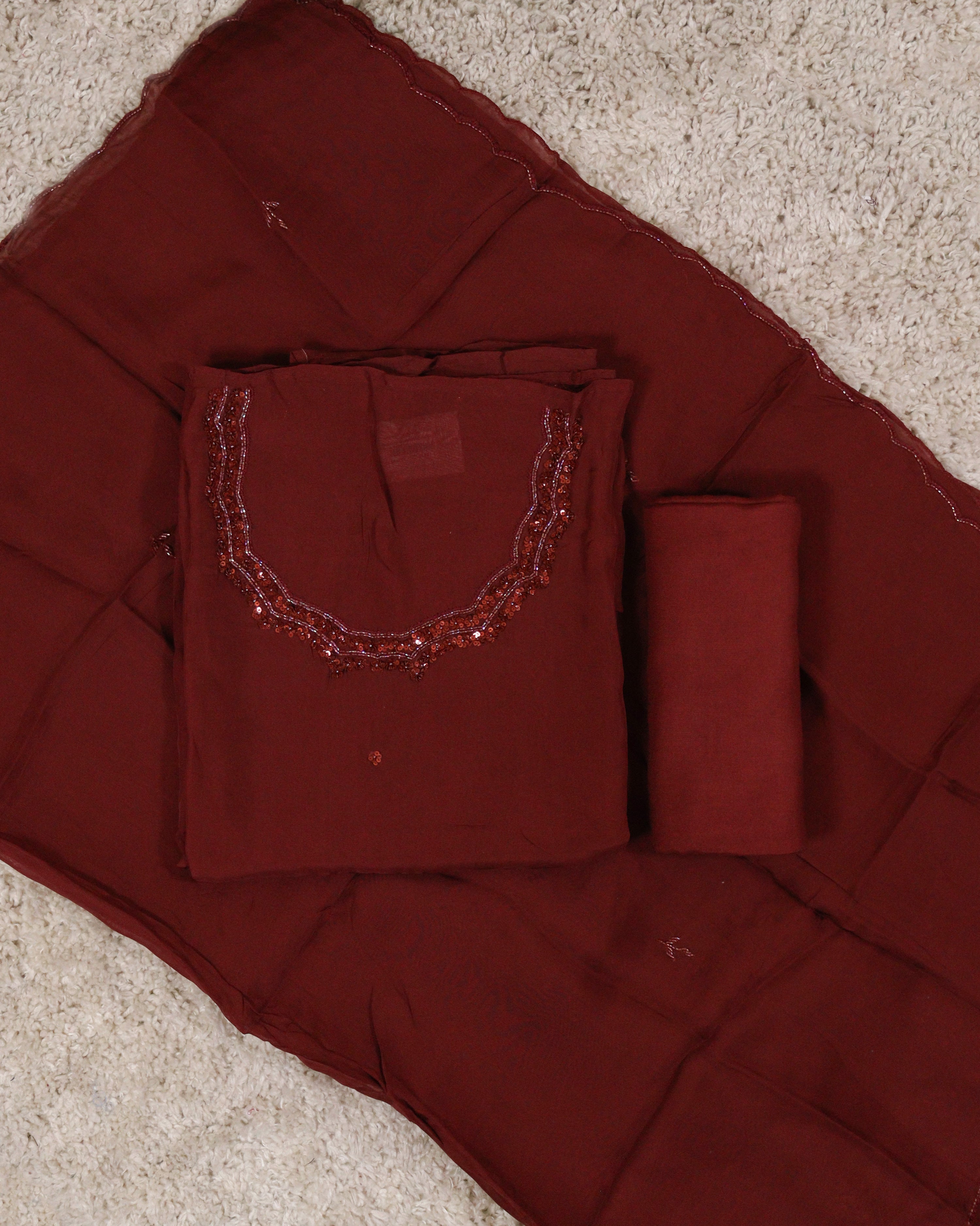 Load image into Gallery viewer, Viscose Organza Unstitched Suit-4153
