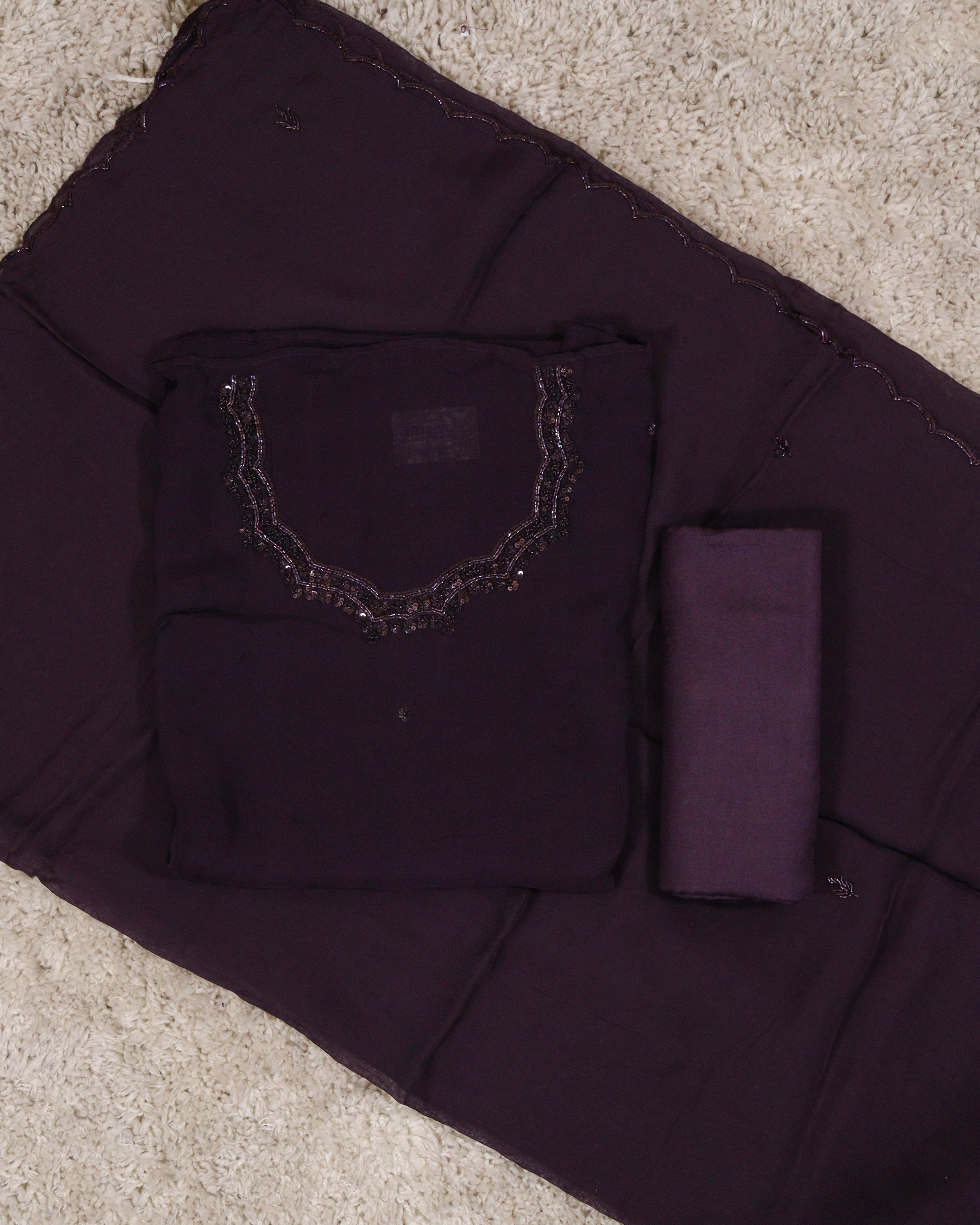 Load image into Gallery viewer, Viscose Organza Unstitched Suit-4153
