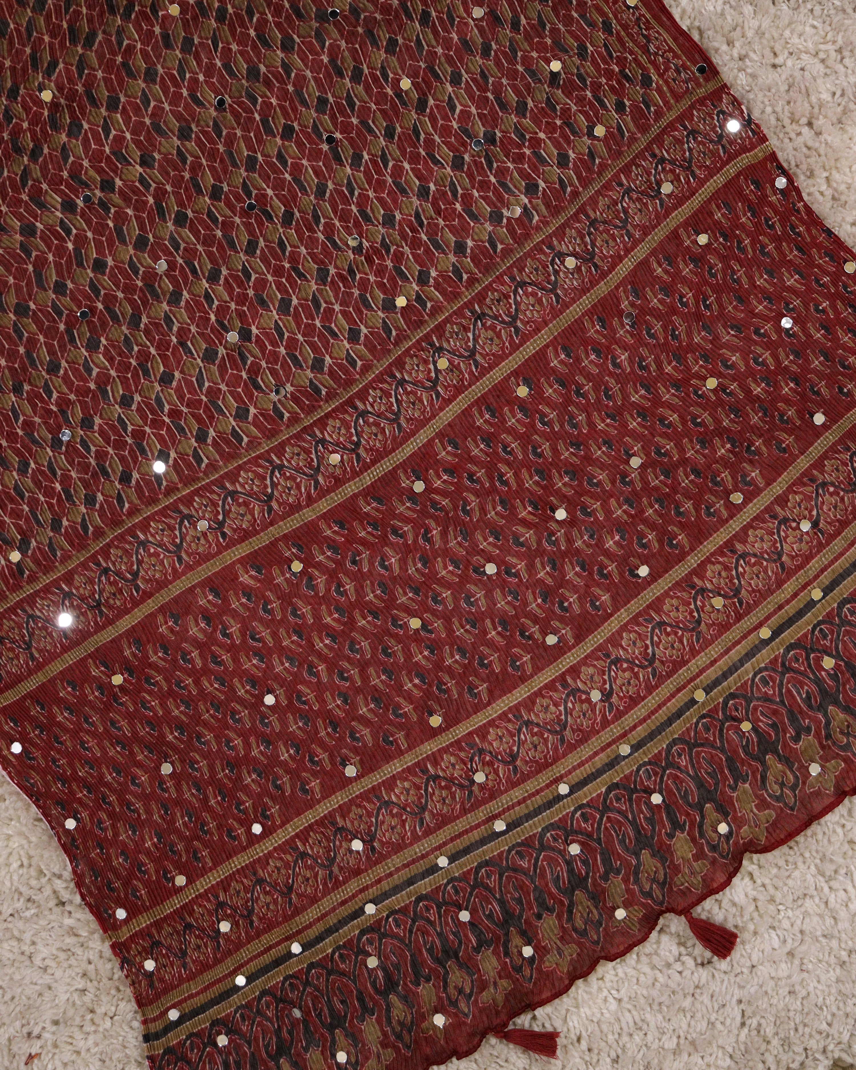 Load image into Gallery viewer, Chiffon Dupatta-4648
