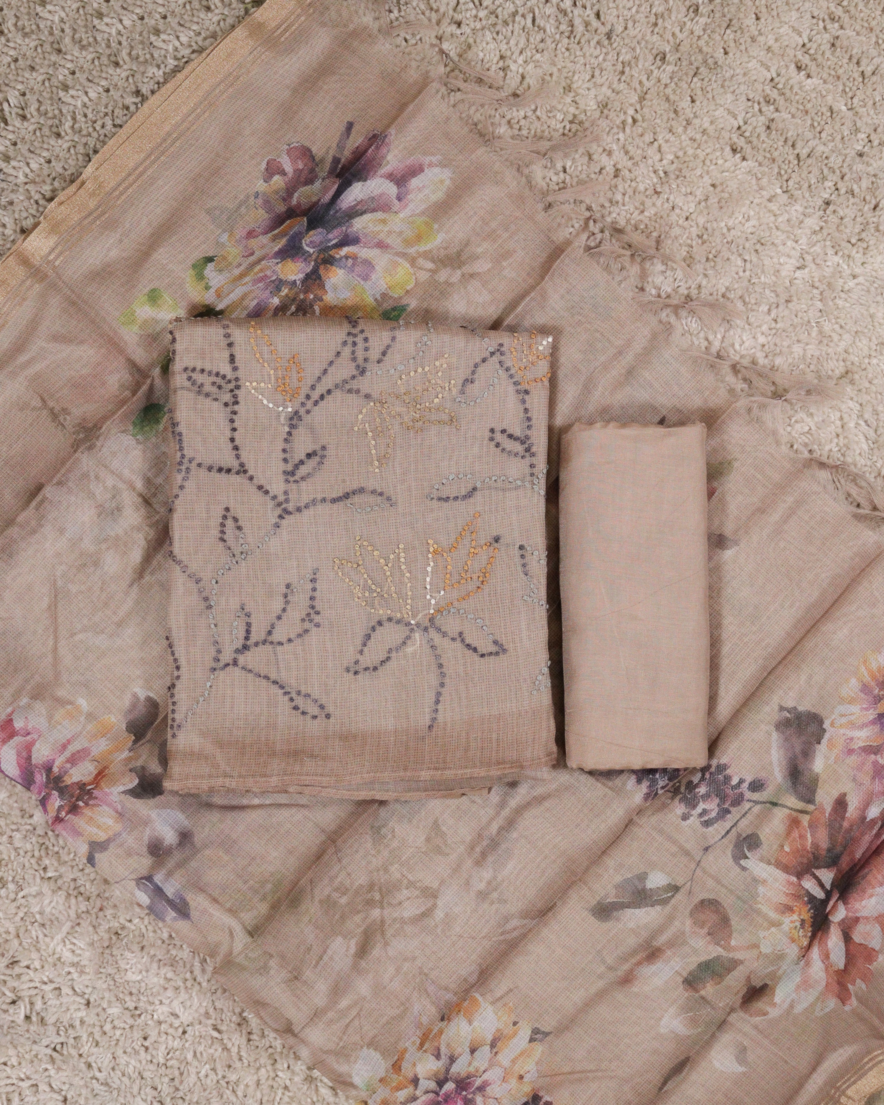 Load image into Gallery viewer, Silky Cotta Unstitched Suit-4802
