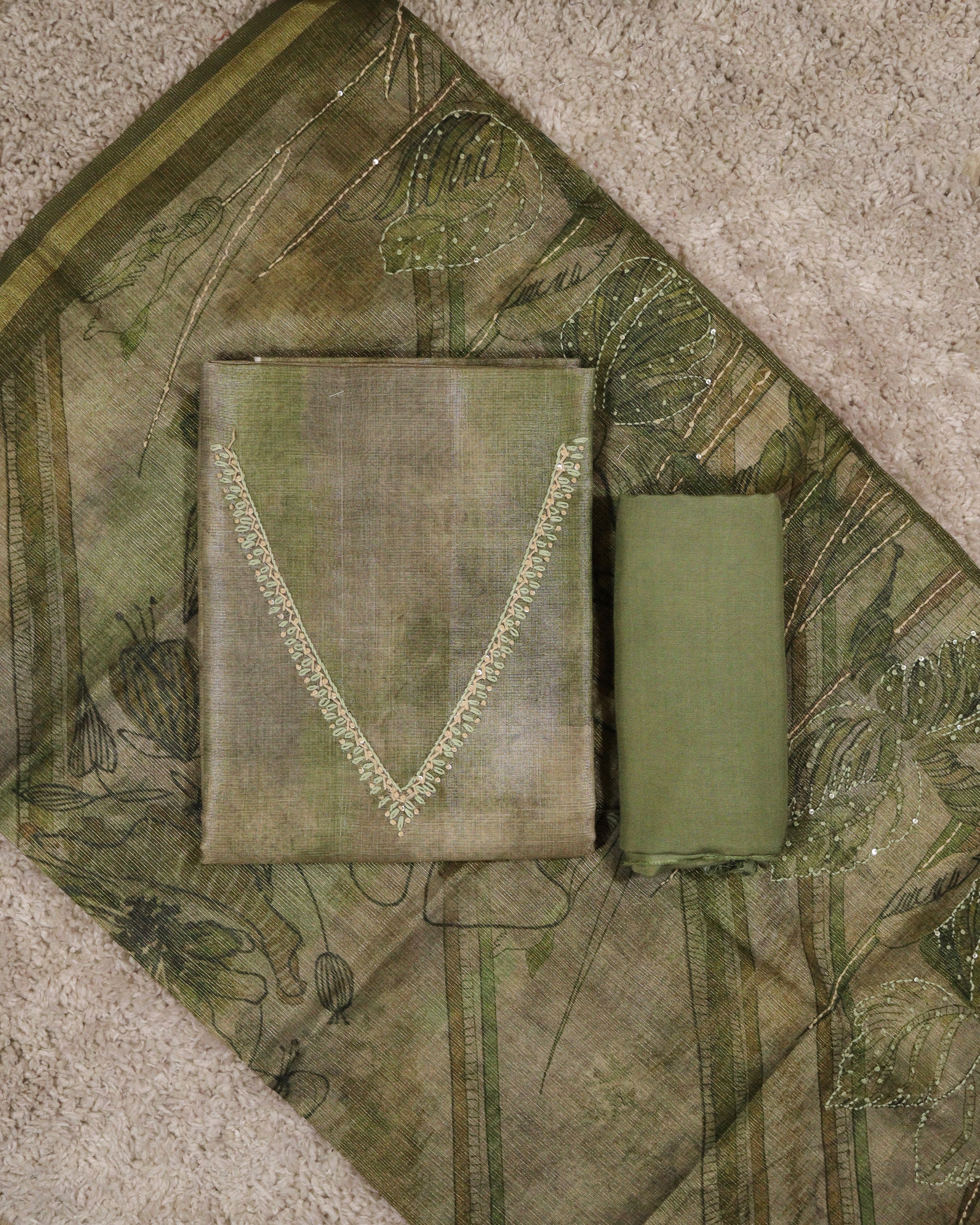 Load image into Gallery viewer, Linen Tissue Unstitched- 4799
