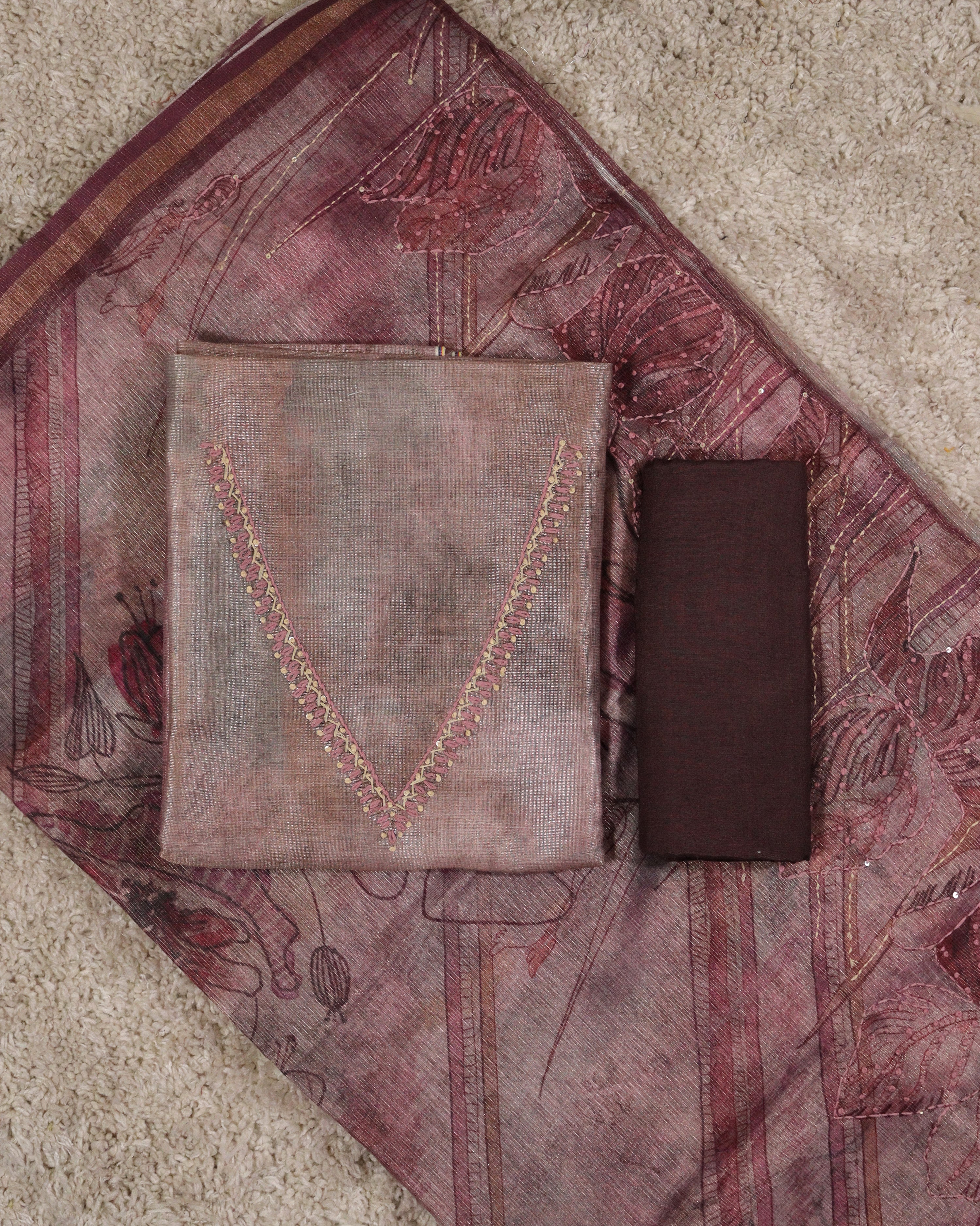 Load image into Gallery viewer, Linen Tissue Unstitched- 4799
