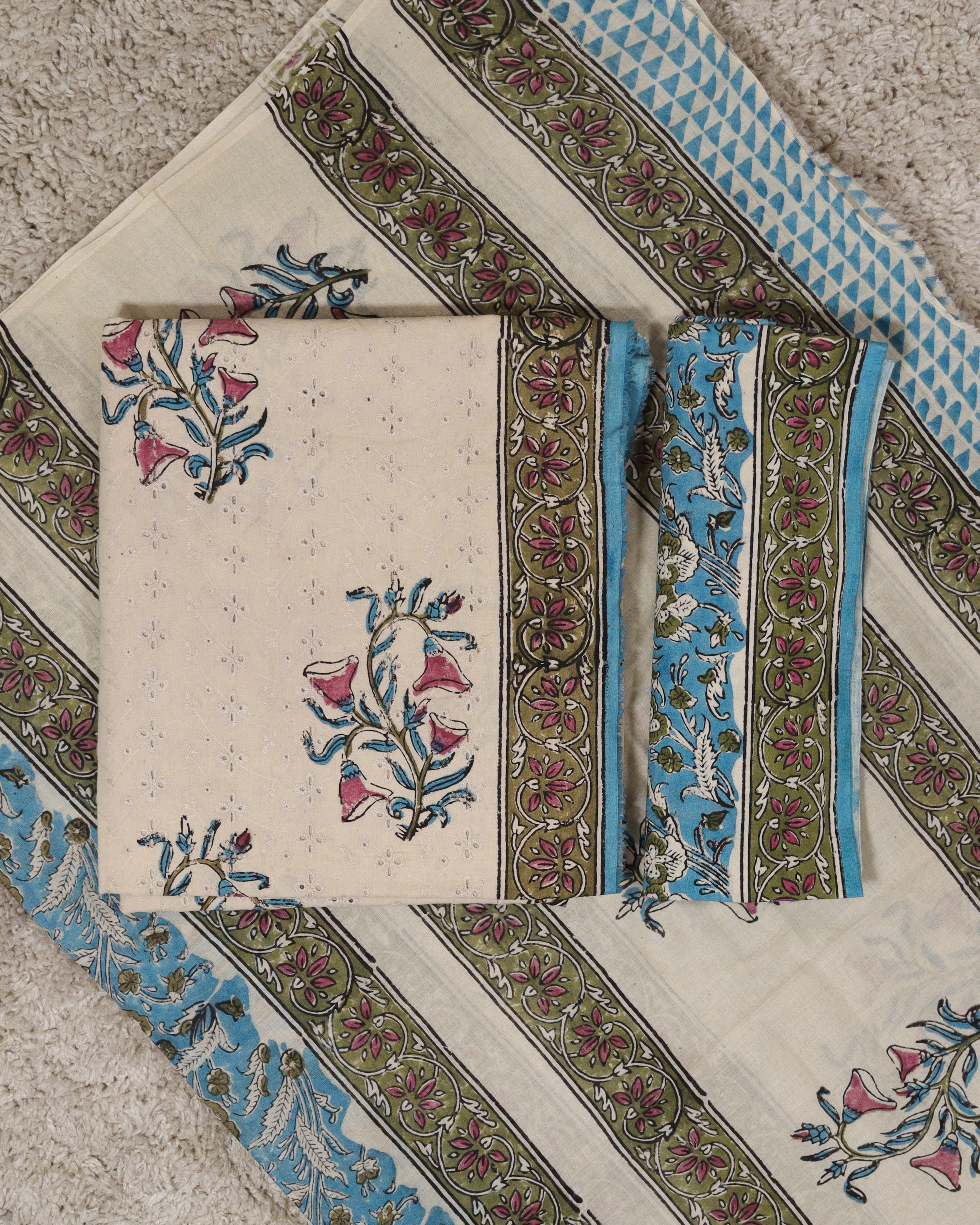 Load image into Gallery viewer, Cotton Unstitched Suit-8439
