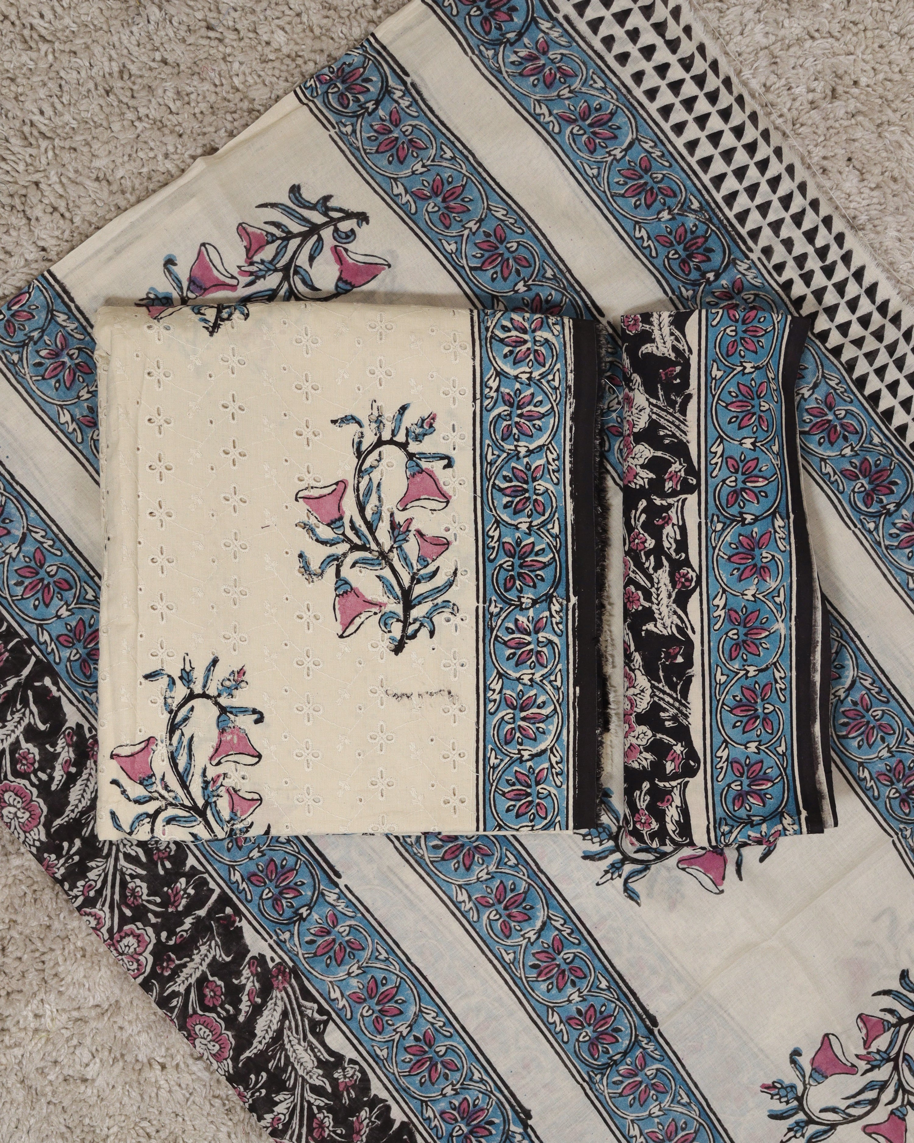 Load image into Gallery viewer, Cotton Unstitched Suit-8439

