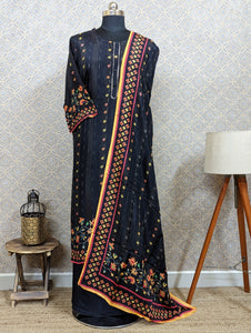 Muslin Silk Semi- Stitched Suits -2350