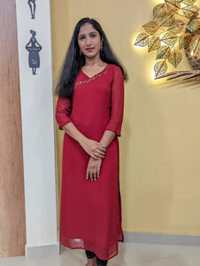 Viscose Georgette Designer Kurti-5546