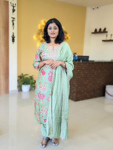 Pure Muslin Silk Kurti Set-3292