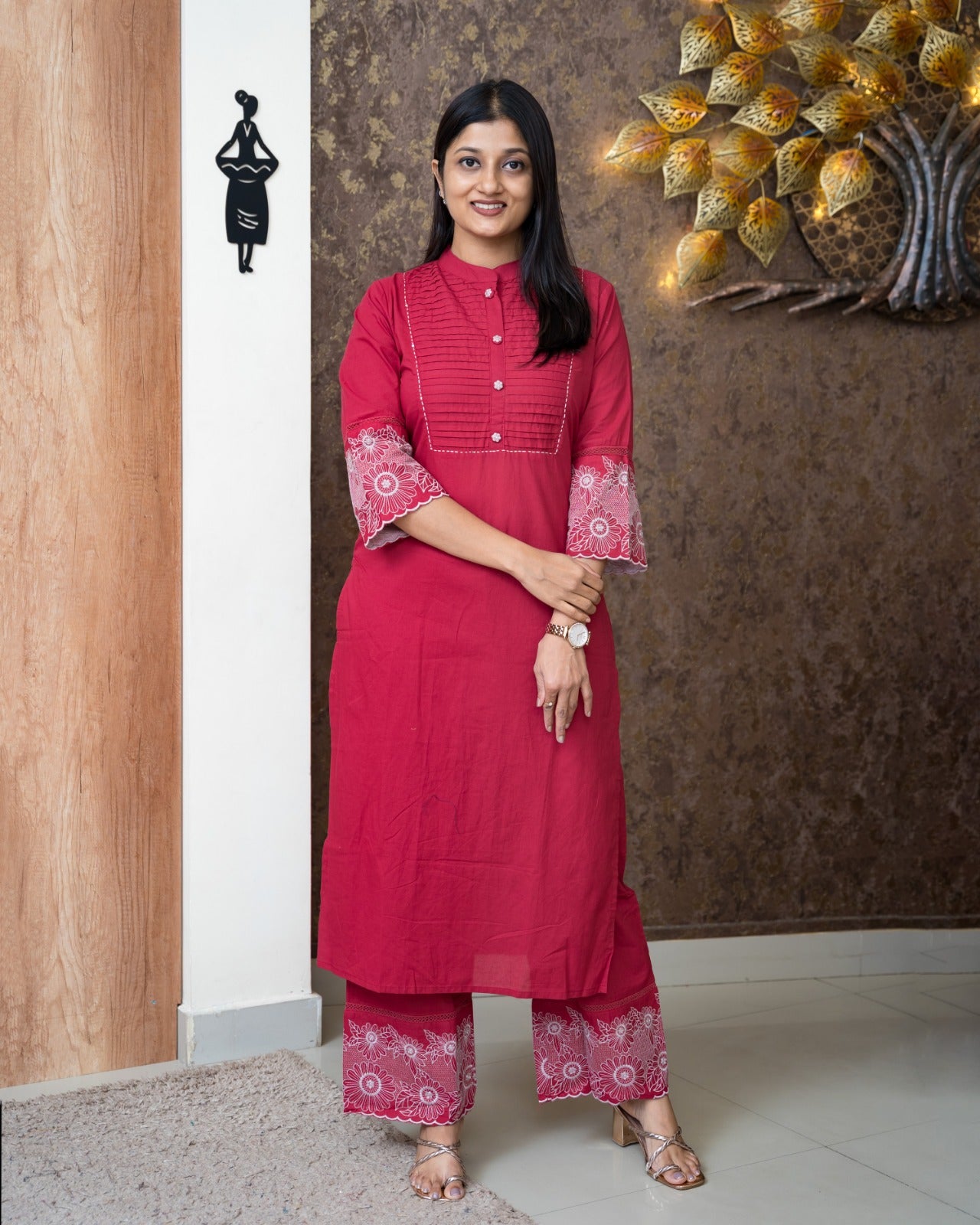 Load image into Gallery viewer, Cotton Co-Ord Set-6178
