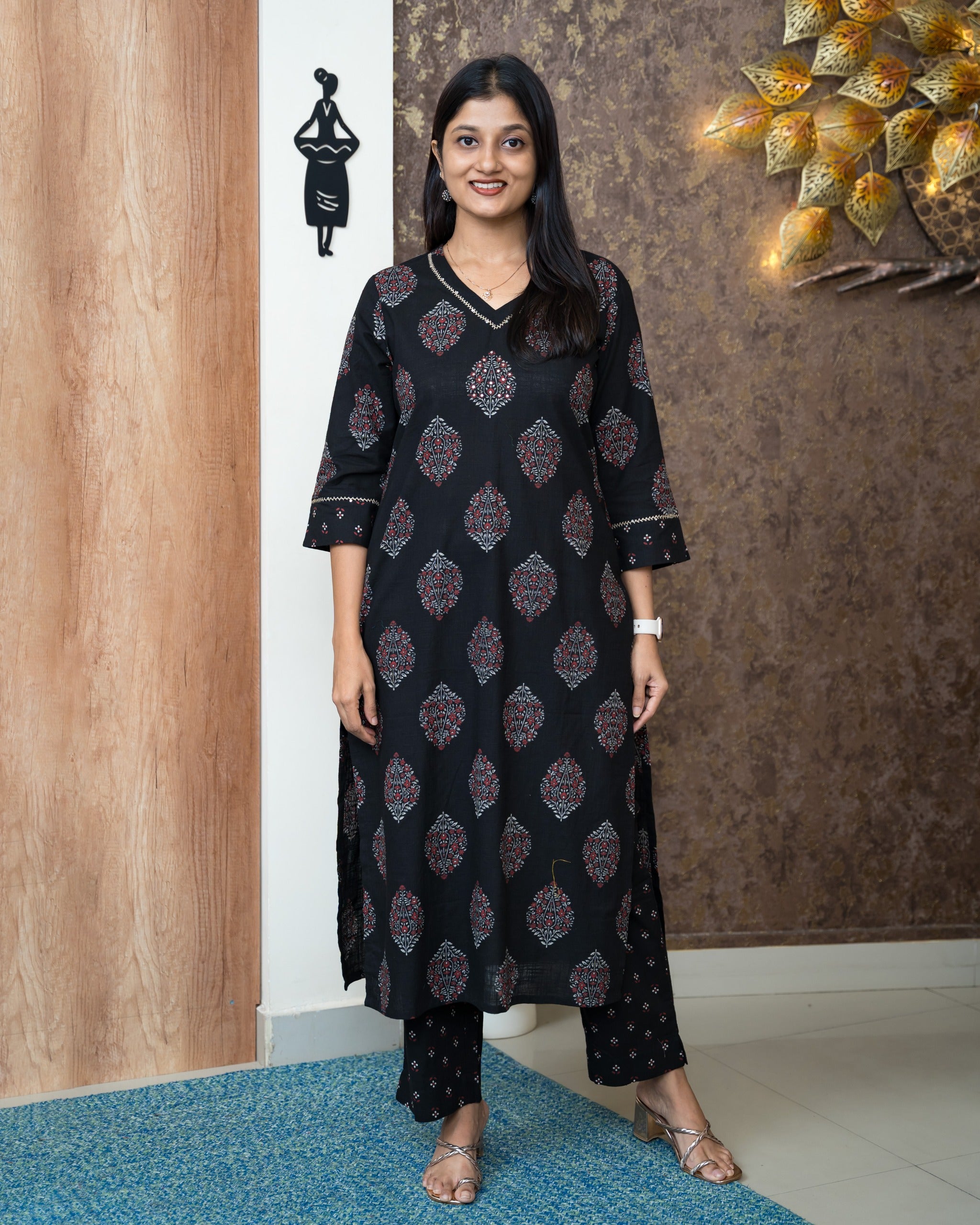 Load image into Gallery viewer, Cotton Co-Ord Set-6684

