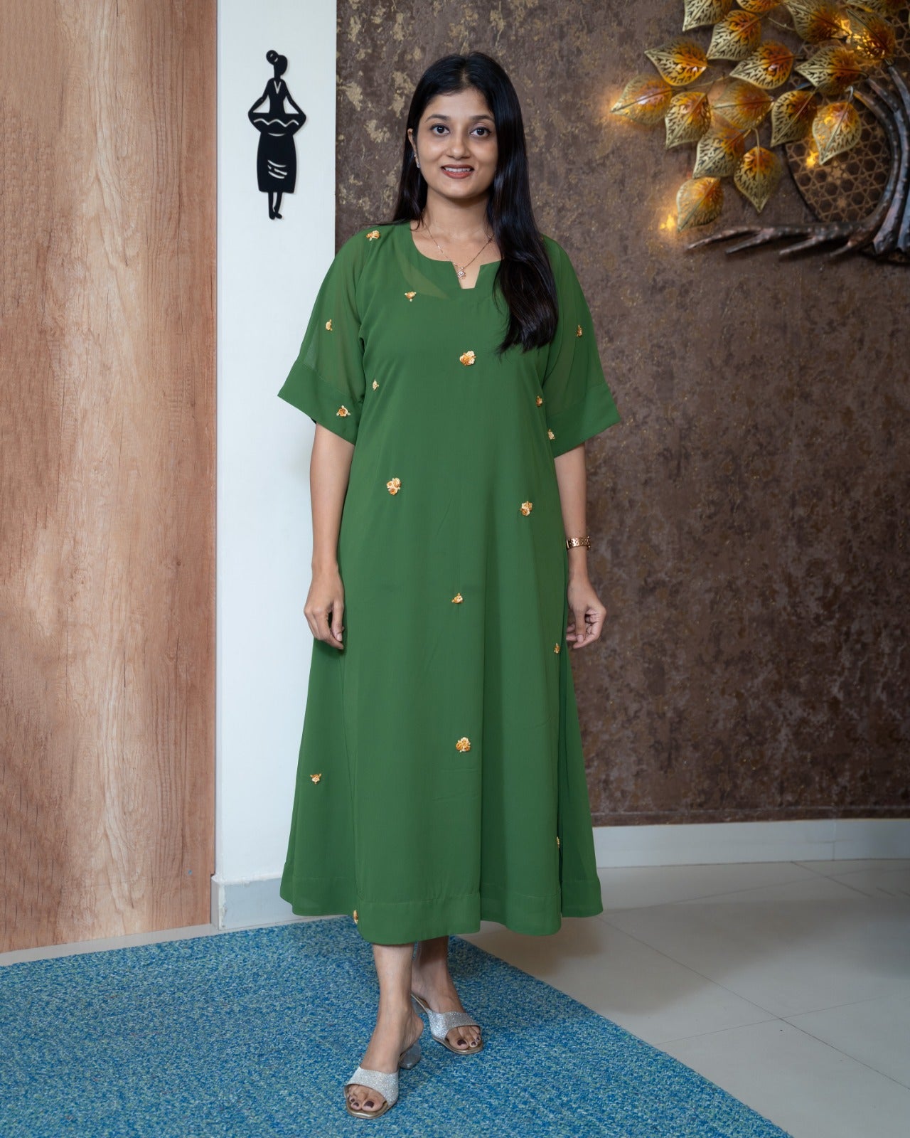 Load image into Gallery viewer, Faux Georgette Designer Kaftan(Pre-Order)-1070
