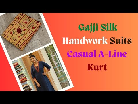 Load and play video in Gallery viewer, Gajji Silk Handwork Suit-3545
