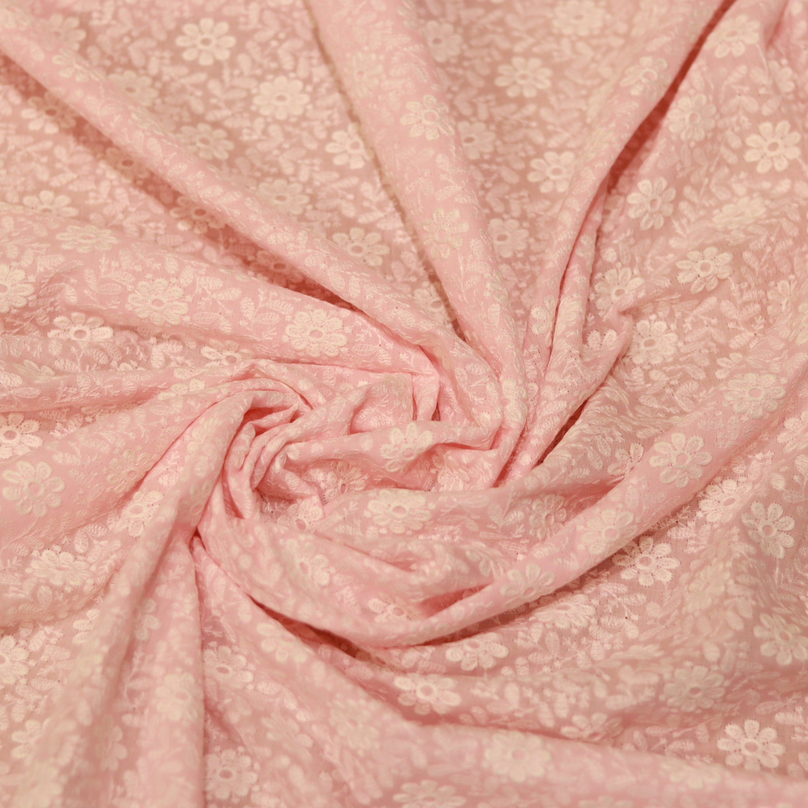 Load image into Gallery viewer, Baby Pink Pure Cotton Fabric-3355
