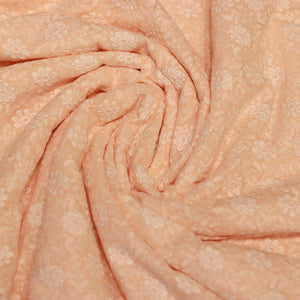 Peach Pure Cotton Fabric- 3355