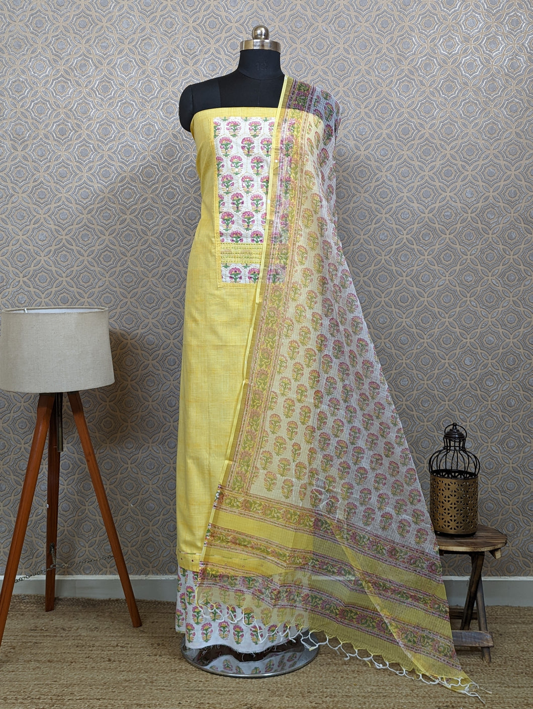 Pure Cotton Unstitched Salwar : 2725.