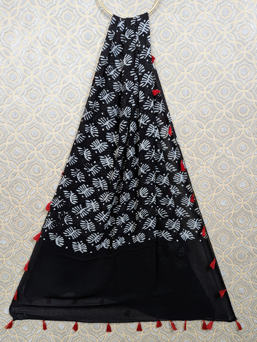 Georgette Block Dupatta .2674.