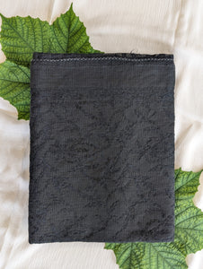 Jet Black Tepchi Kota Cotton Saree - 2656
